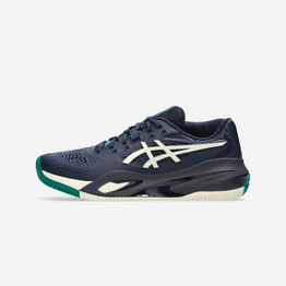 Chaussures de tennis homme Terre Battue - Asics Gel Resolution X bleu écru vert