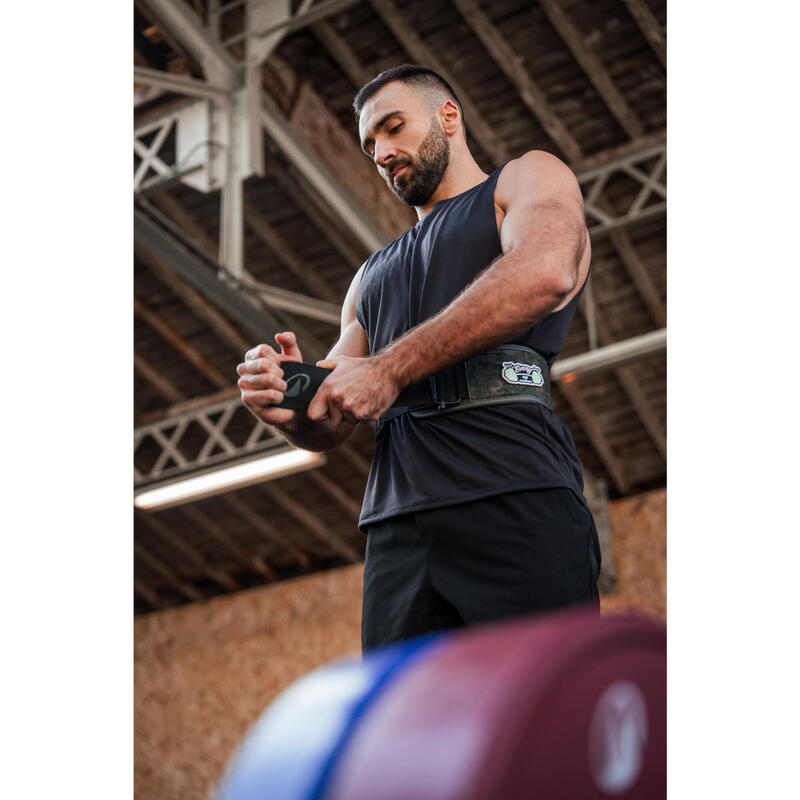 Maiou respirant cross training cu guler rotund Negru Bărbați