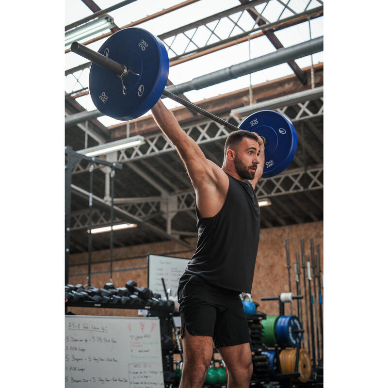 Short de cross training performance respirant poches zippés homme - noir