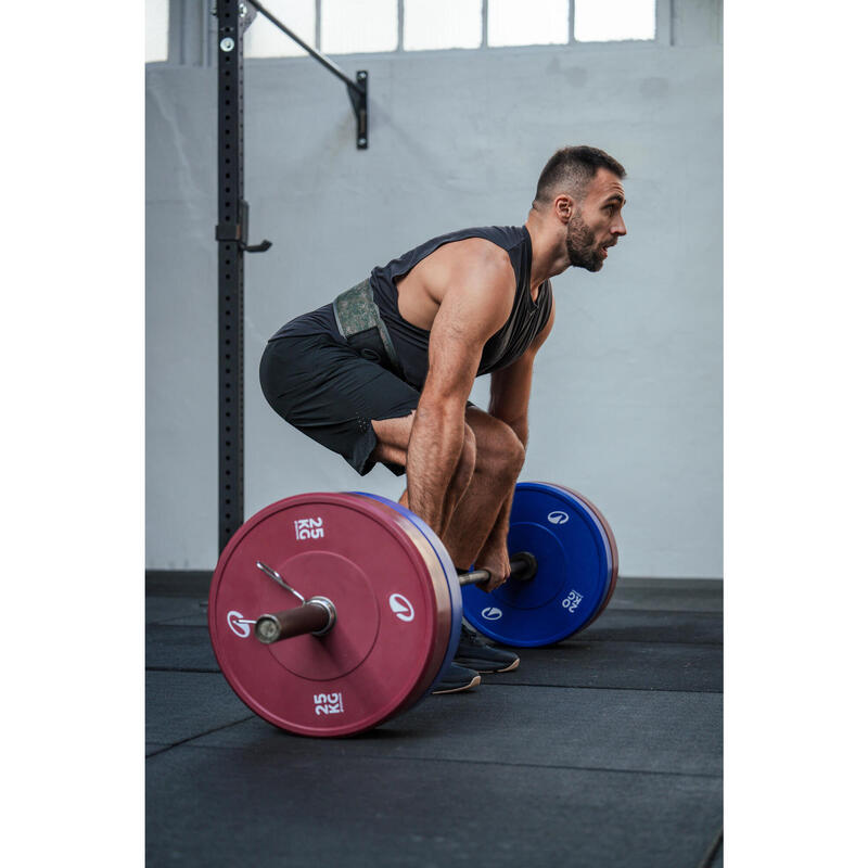 Maiou respirant cross training cu guler rotund Negru Bărbați