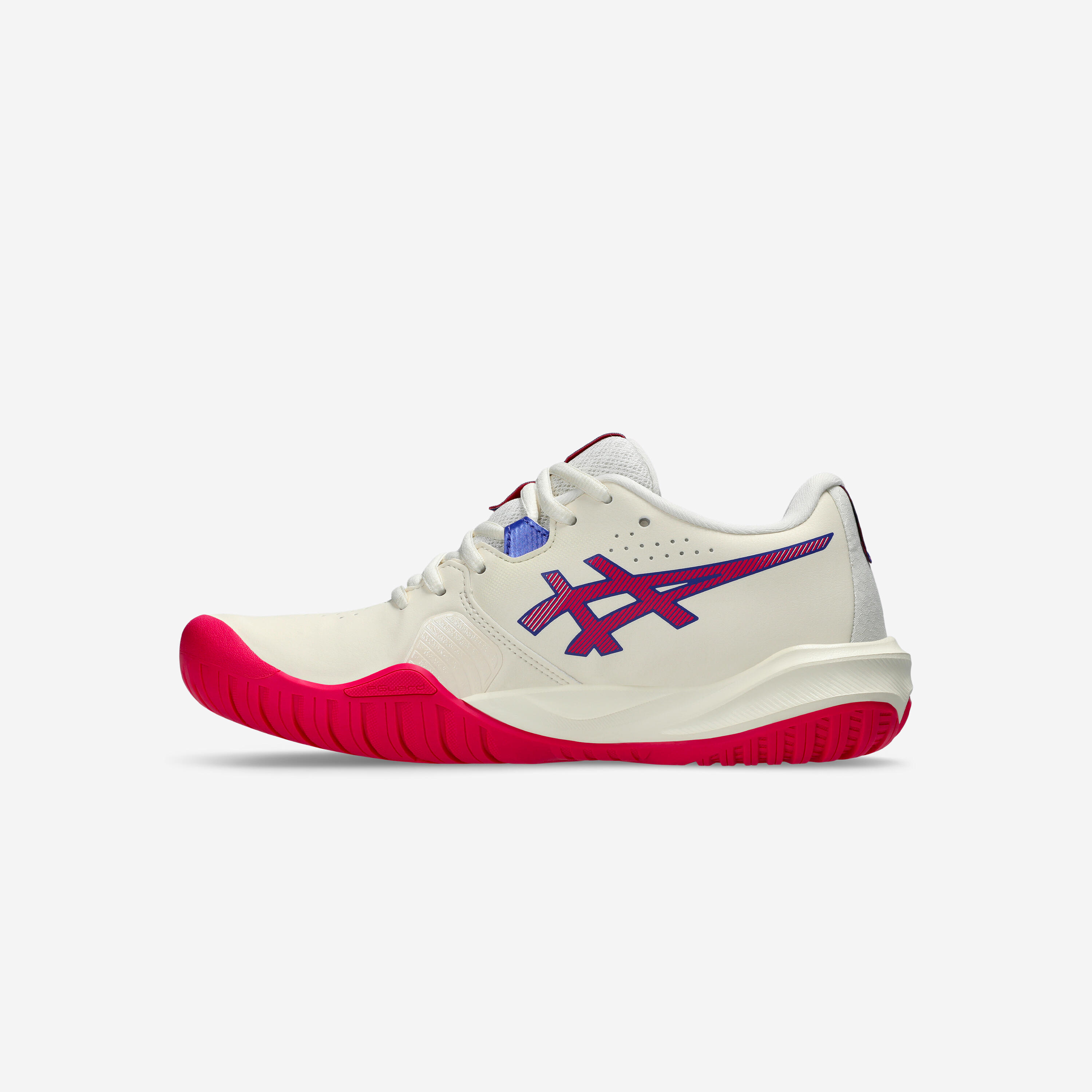 Tennisschuhe Damen Multicourt - Asics Gel Challenger 15 ecru/pink 3/4