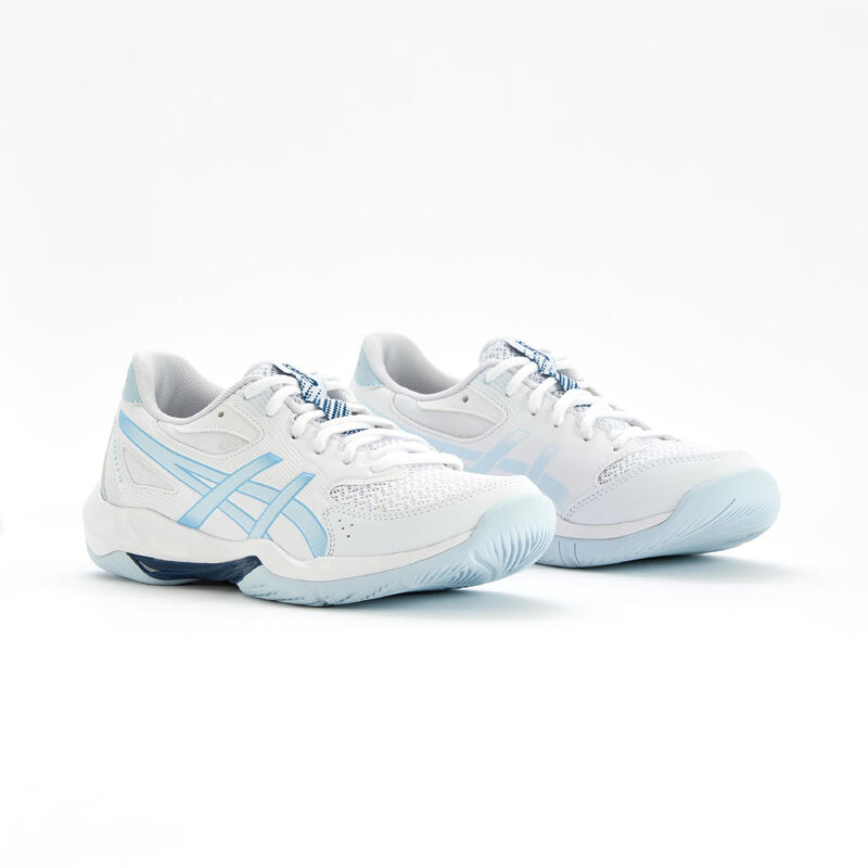 Încălțăminte multisport indoor, Gel Rocket 12 Albastru-Alb Damă