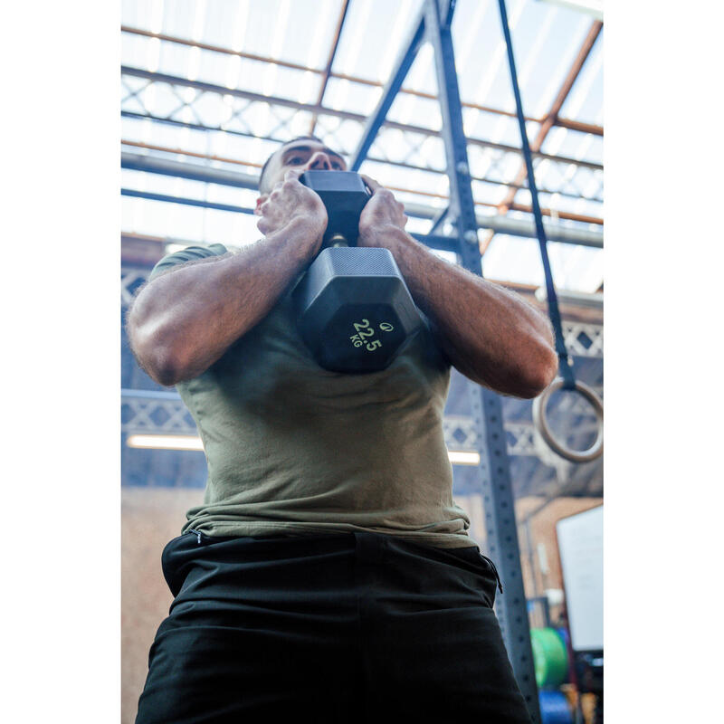 Pantalon scurt Fitness cardio buzunare cu fermoar Negru Bărbați