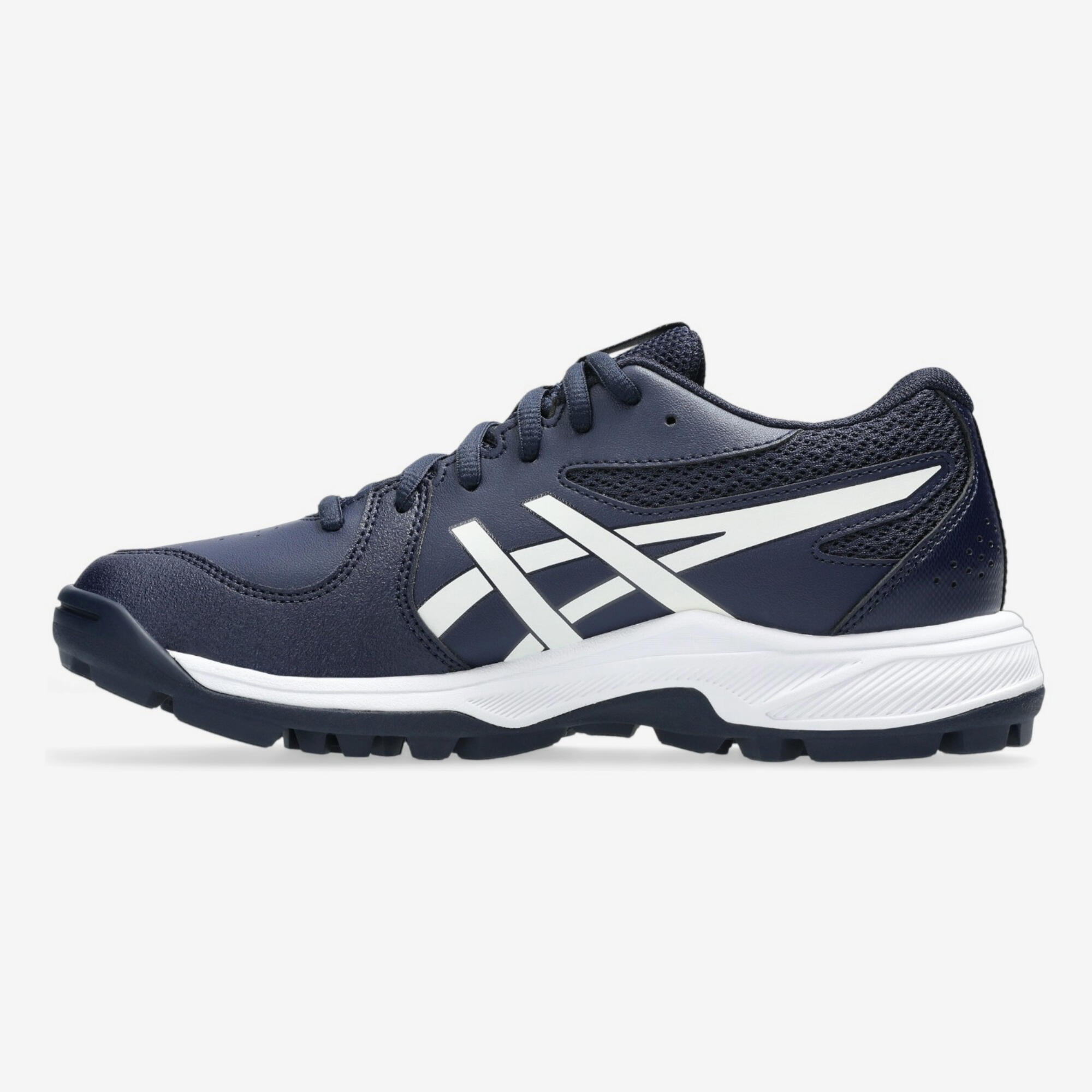 Zapatillas de hockey sobre hierba Niño - ASICS Gel-Peake 3 GS Midnight azul oscuro 3/4