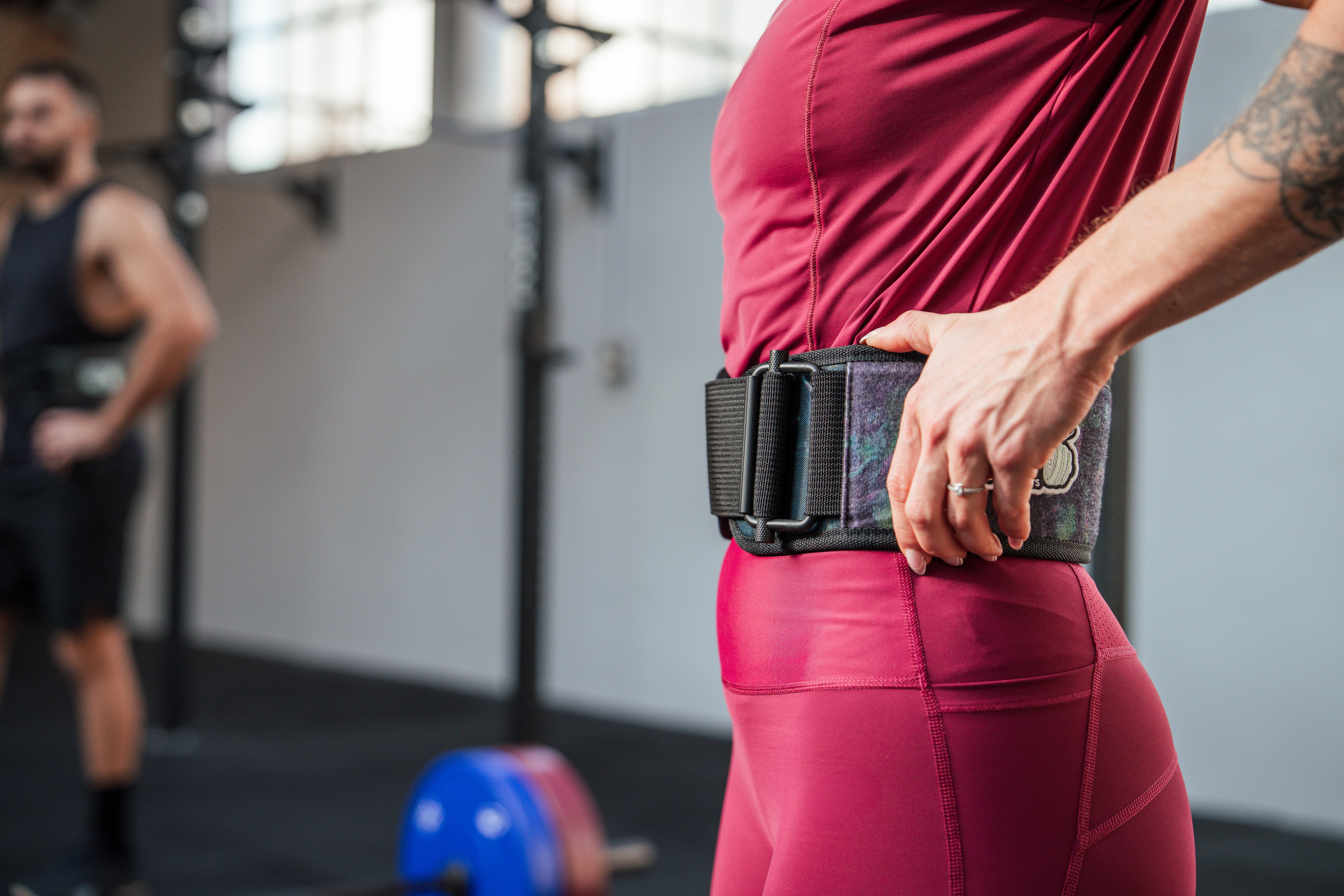 Ceinture d’haltérophilie avec boucle sécurisée, imprimé - CORENGTH