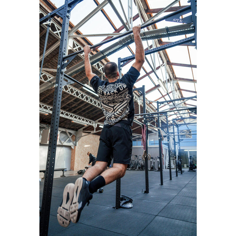 Short de cross training performance respirant poches zippés homme - noir