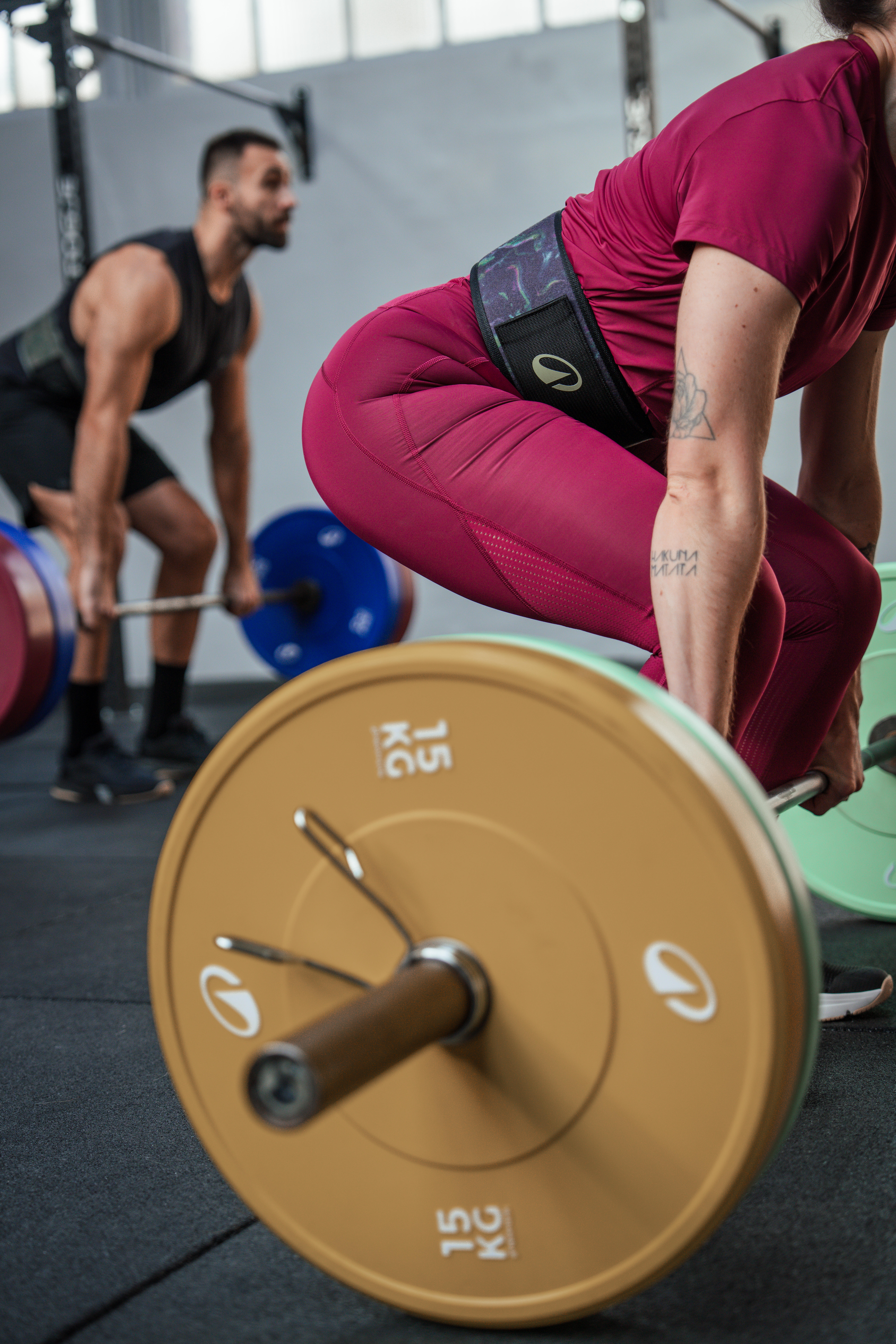 Ceinture d’haltérophilie avec boucle sécurisée, imprimé - CORENGTH