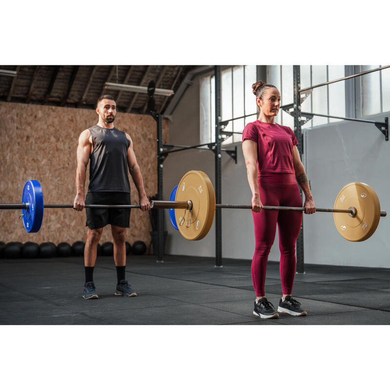 Maiou respirant cross training cu guler rotund Negru Bărbați