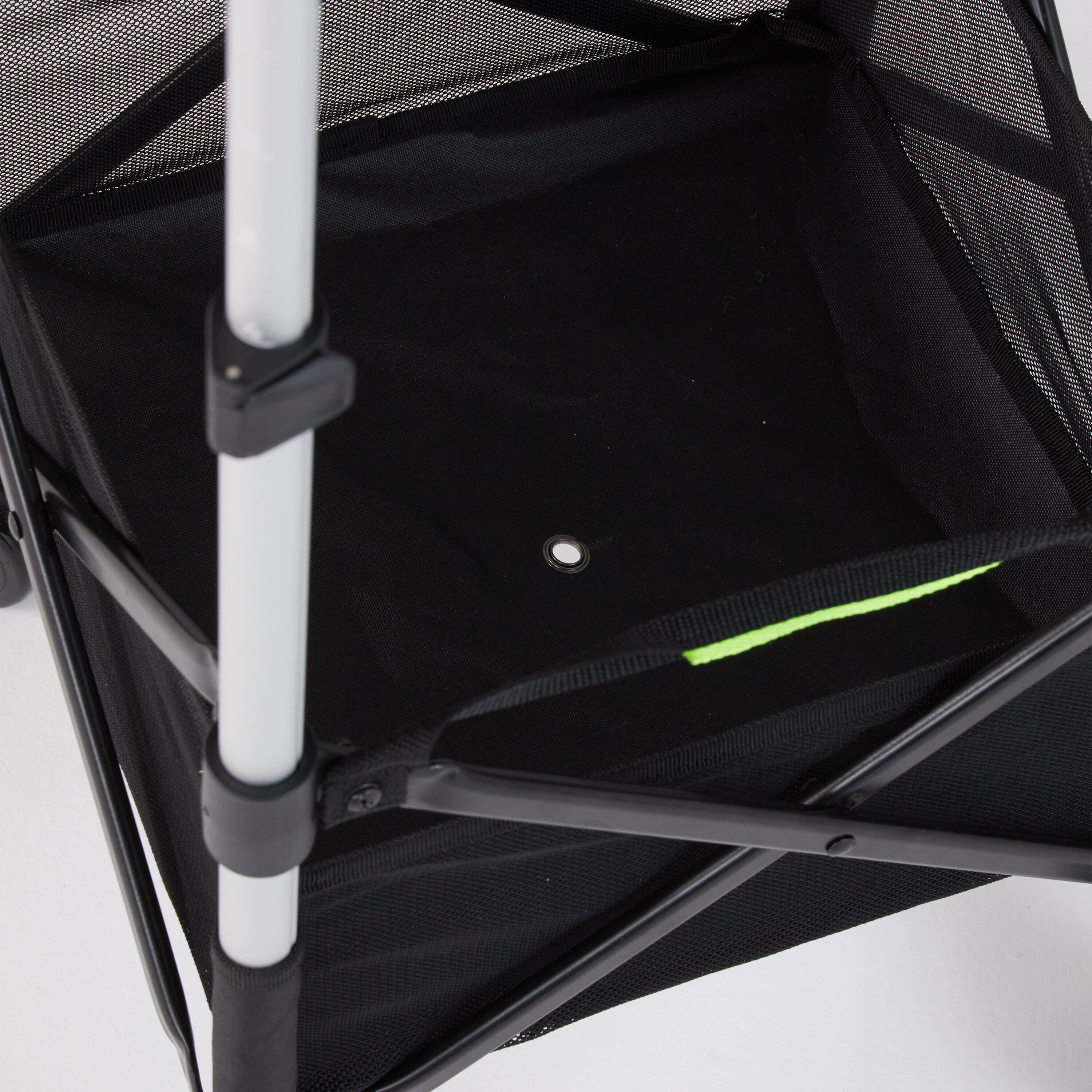 Adjustable Rolling Tennis and Padel Ball Cart - Black -  4
