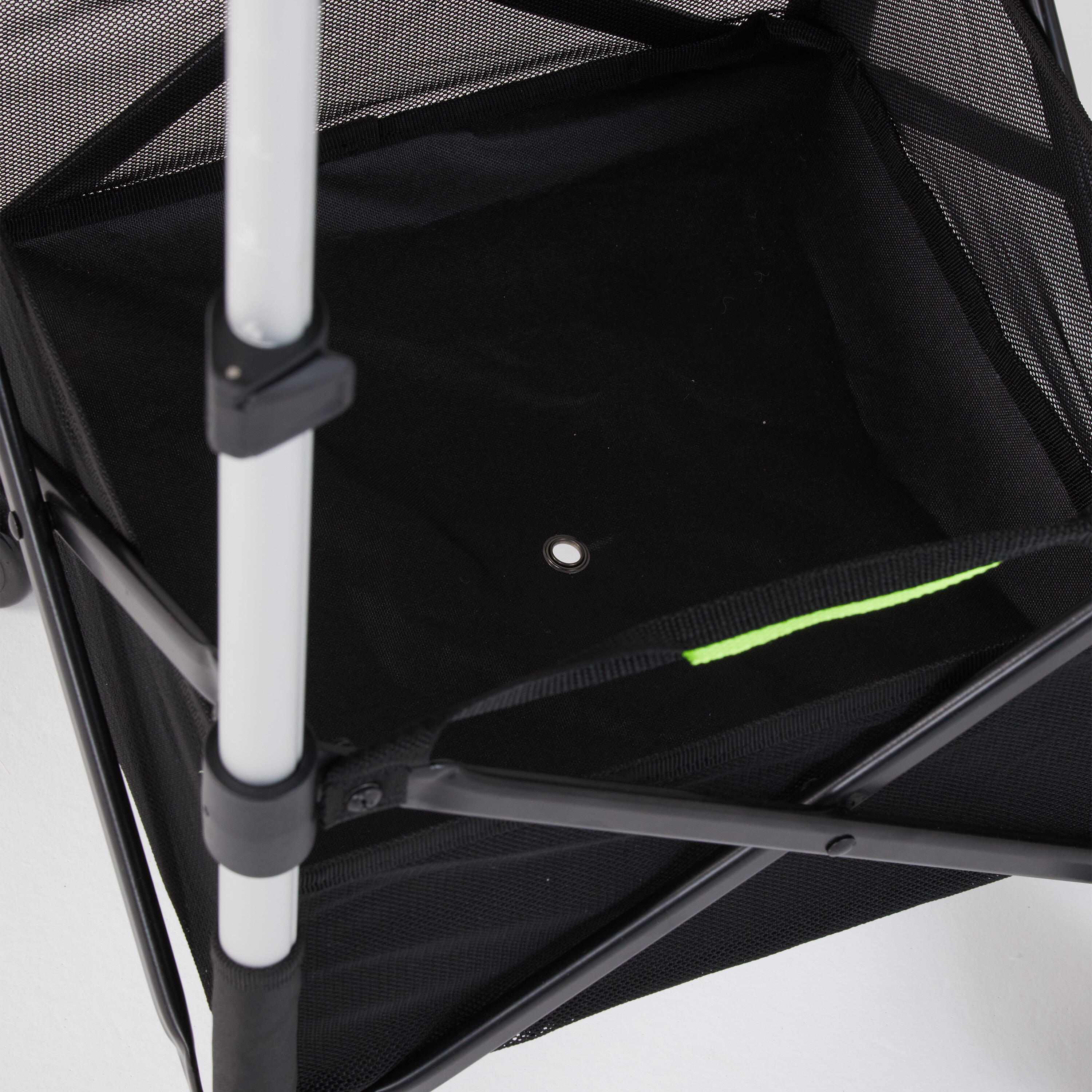 Adjustable Rolling Tennis and Padel Ball Cart - Black 4/8