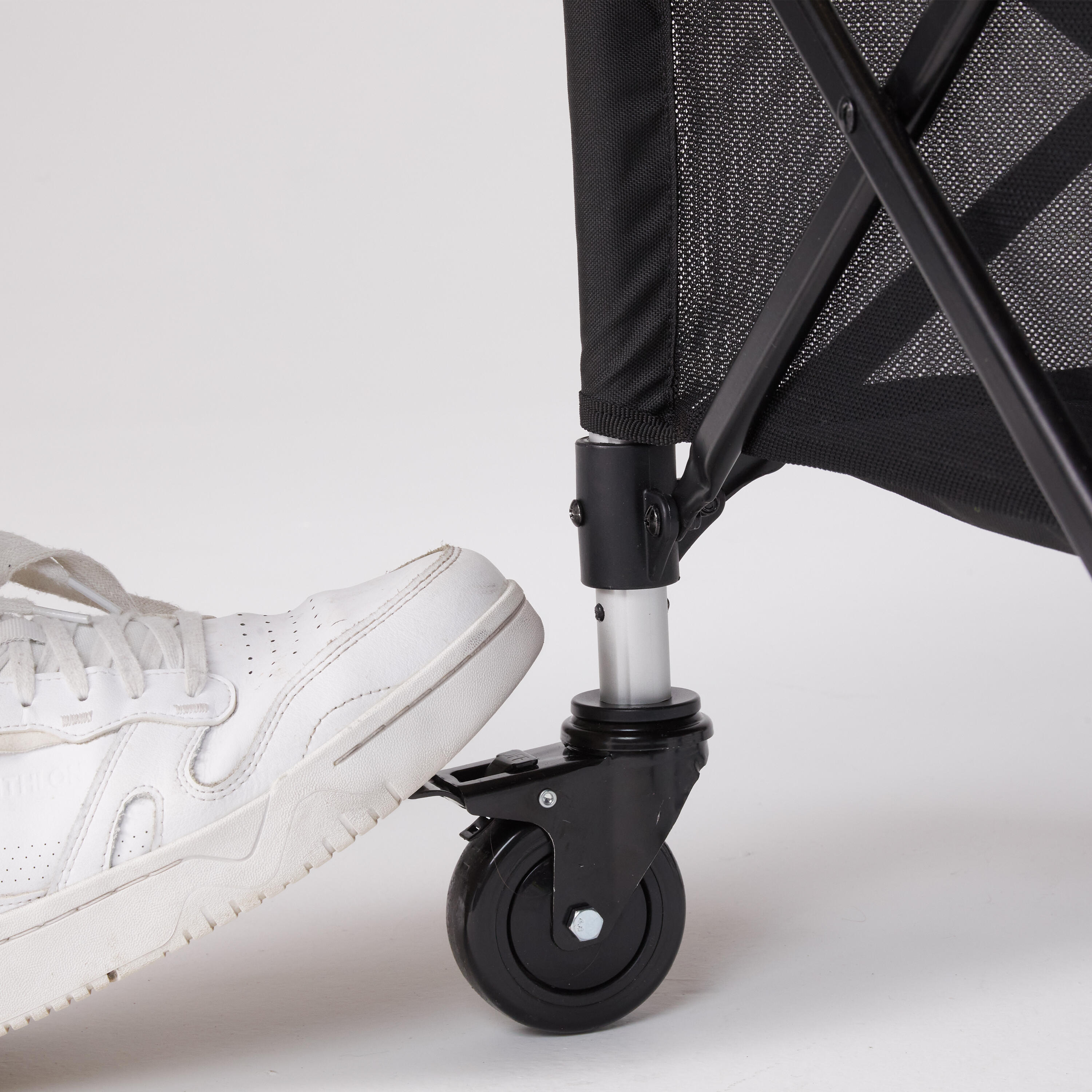 Adjustable Rolling Tennis and Padel Ball Cart - Black 6/8