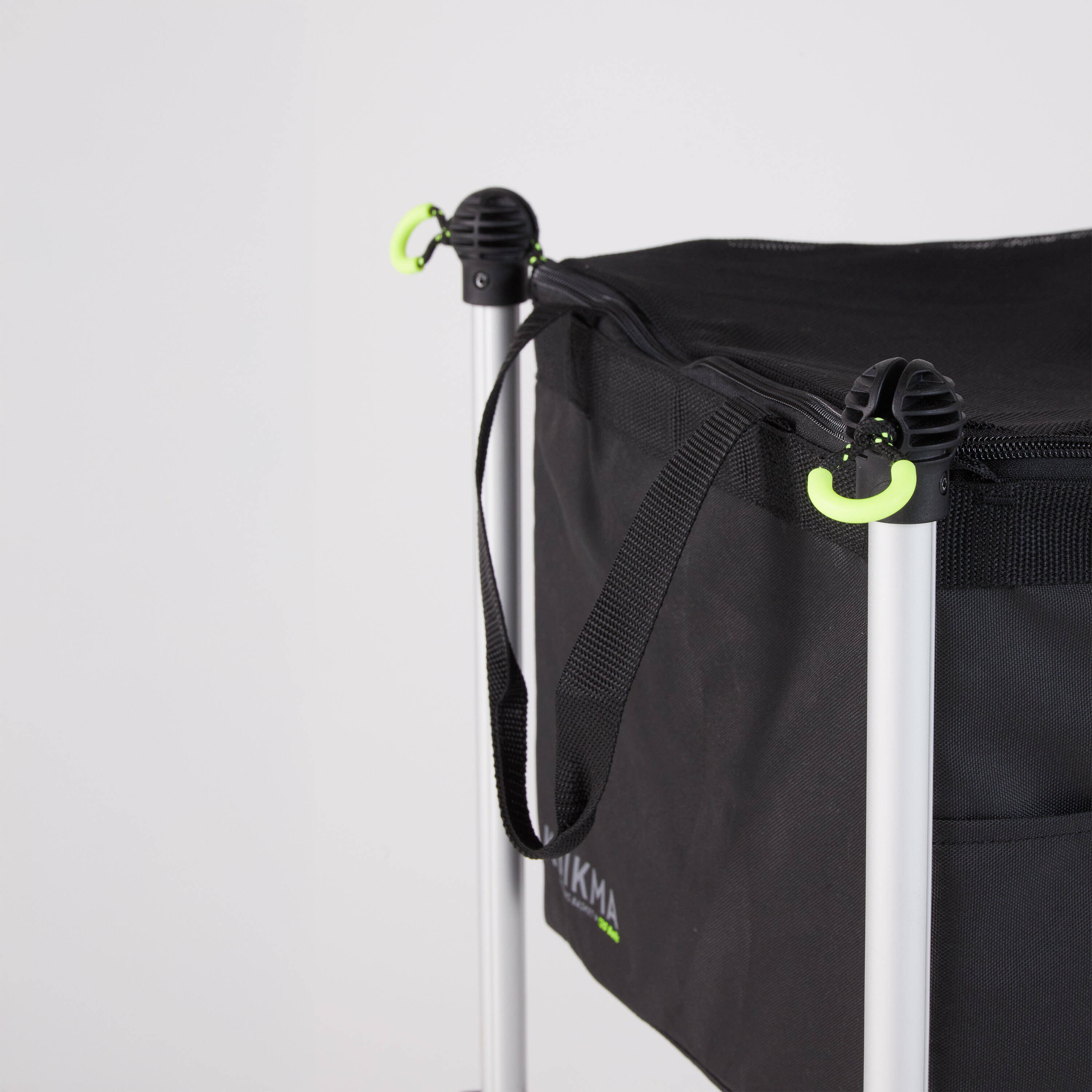 Adjustable Rolling Tennis and Padel Ball Cart - Black -  3