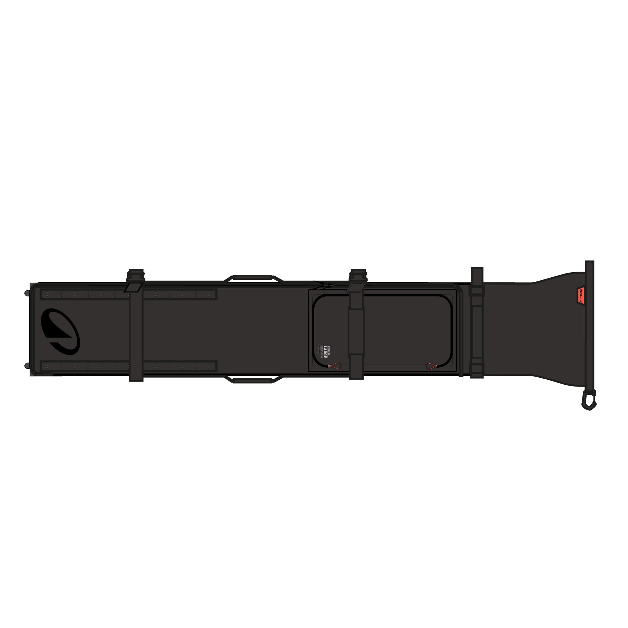 Funda para esquís con ruedas 900 Negro 9/14