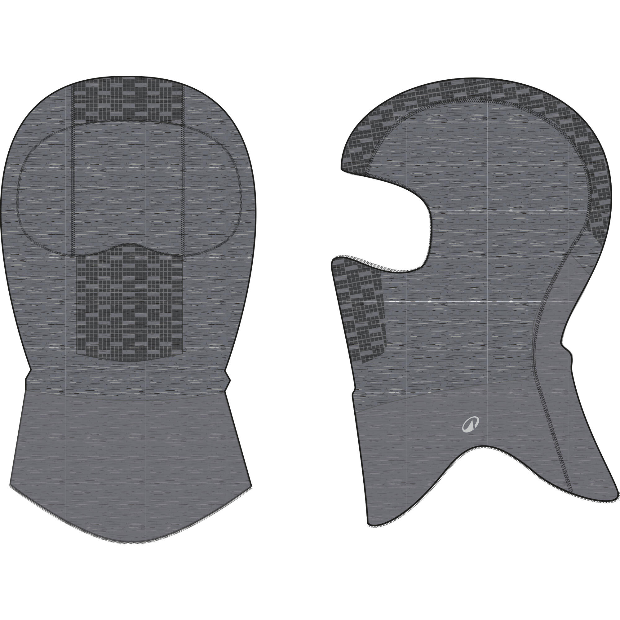 WEDZE Detská lyžiarska bezšvová kukla Seamless 900 sivá S 53-56 cm