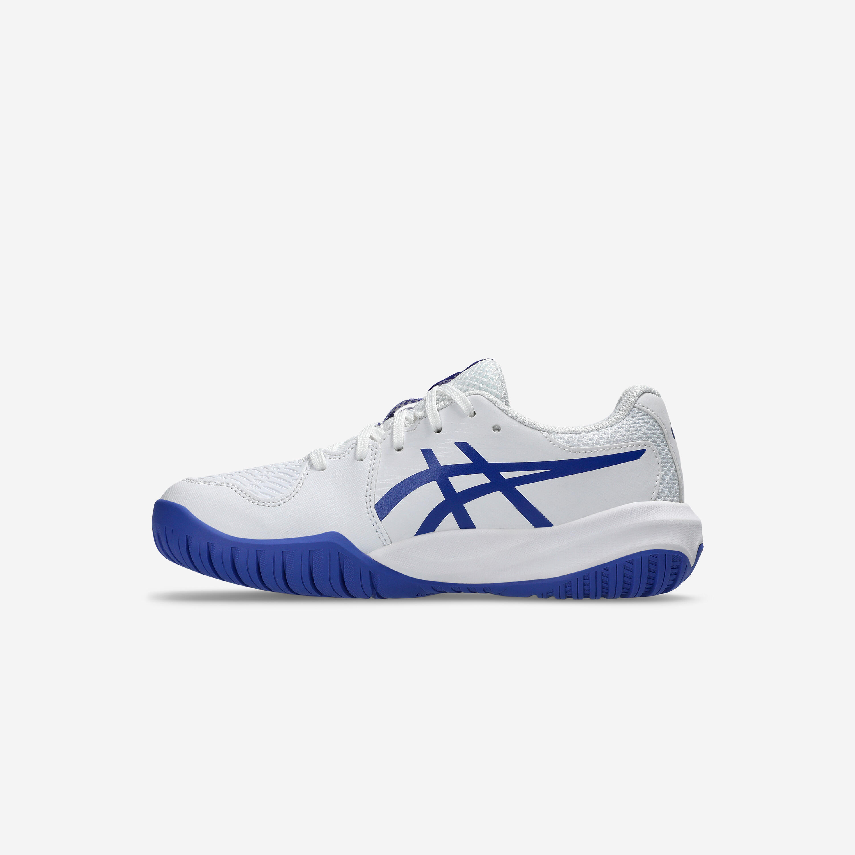 Chaussures de tennis enfant Multicourt -Asics Gel Resolution X Blanc bleu 5/7