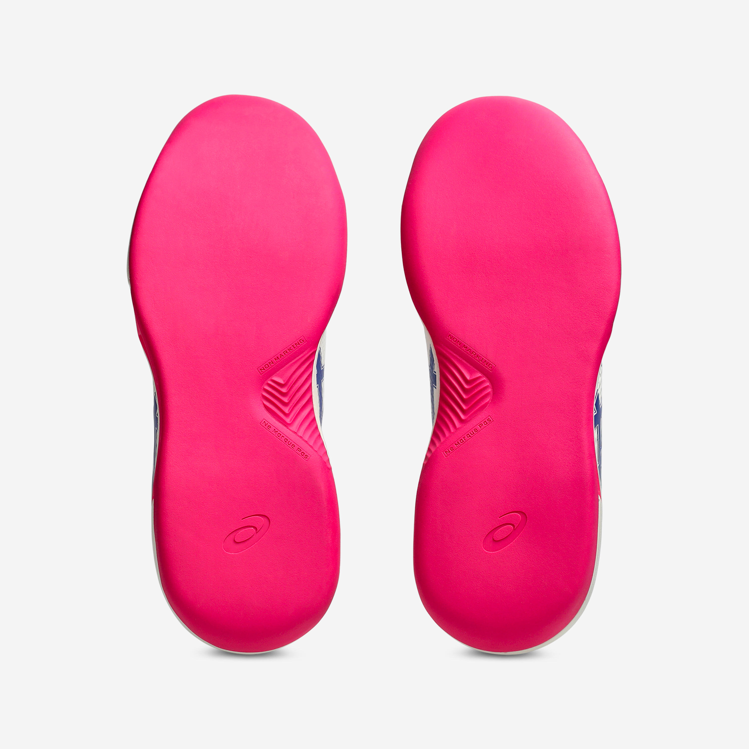 Tennisschuhe für Teppichböden – Herren – Gel Dedicate 8 – weiss rosa blau 3/7