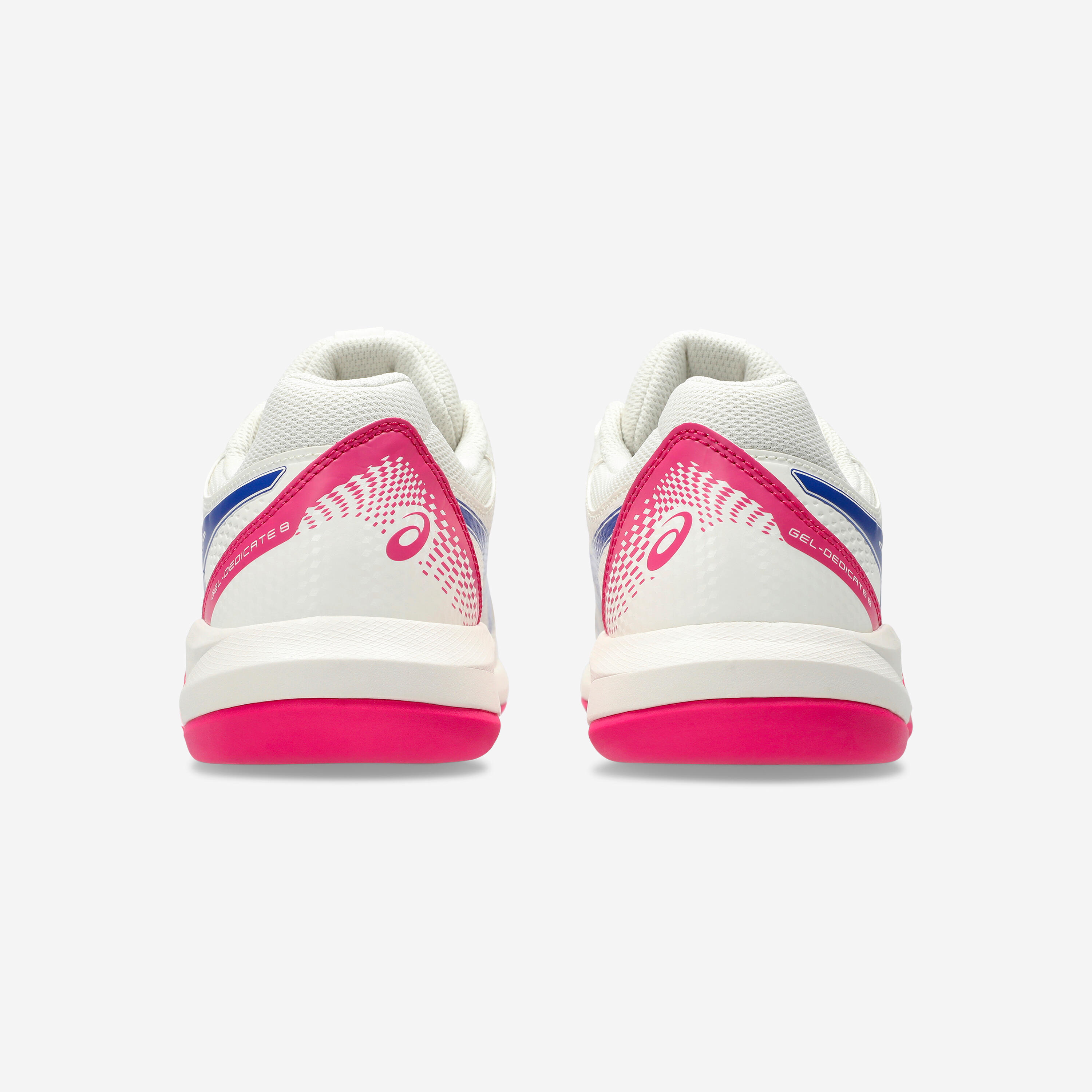 Tennisschuhe für Teppichböden – Herren – Gel Dedicate 8 – weiss rosa blau 4/7