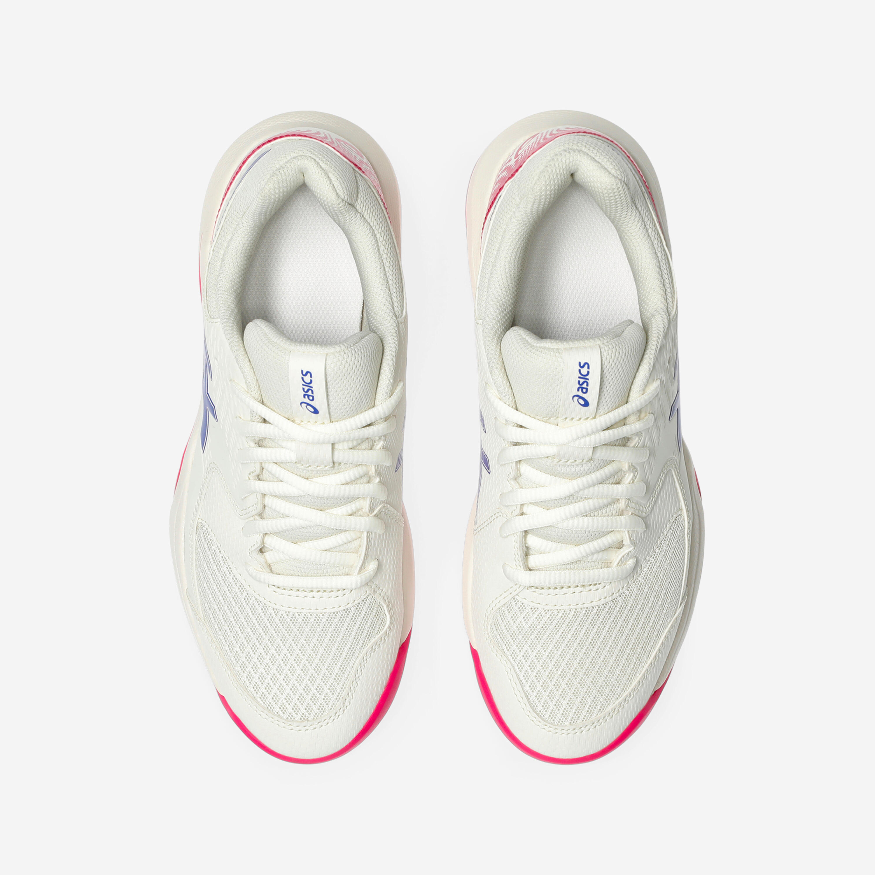 Tennisschuhe für Teppichböden – Herren – Gel Dedicate 8 – weiss rosa blau 6/7
