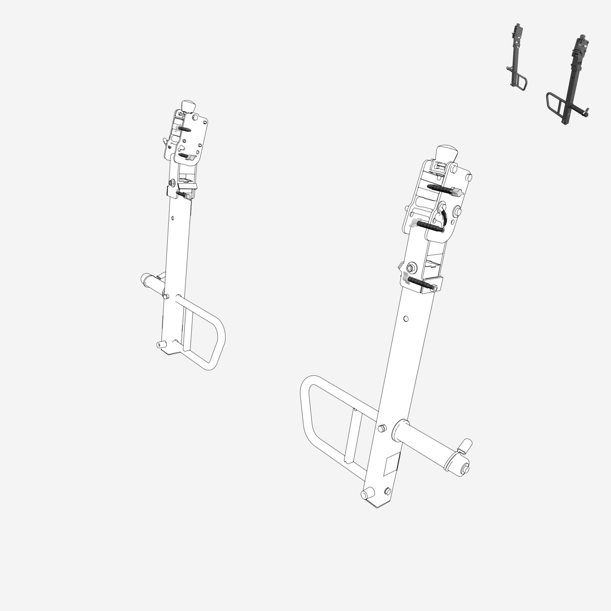 Goupille filetée, pièce détachée jammer arms pour rack musculation 2/4