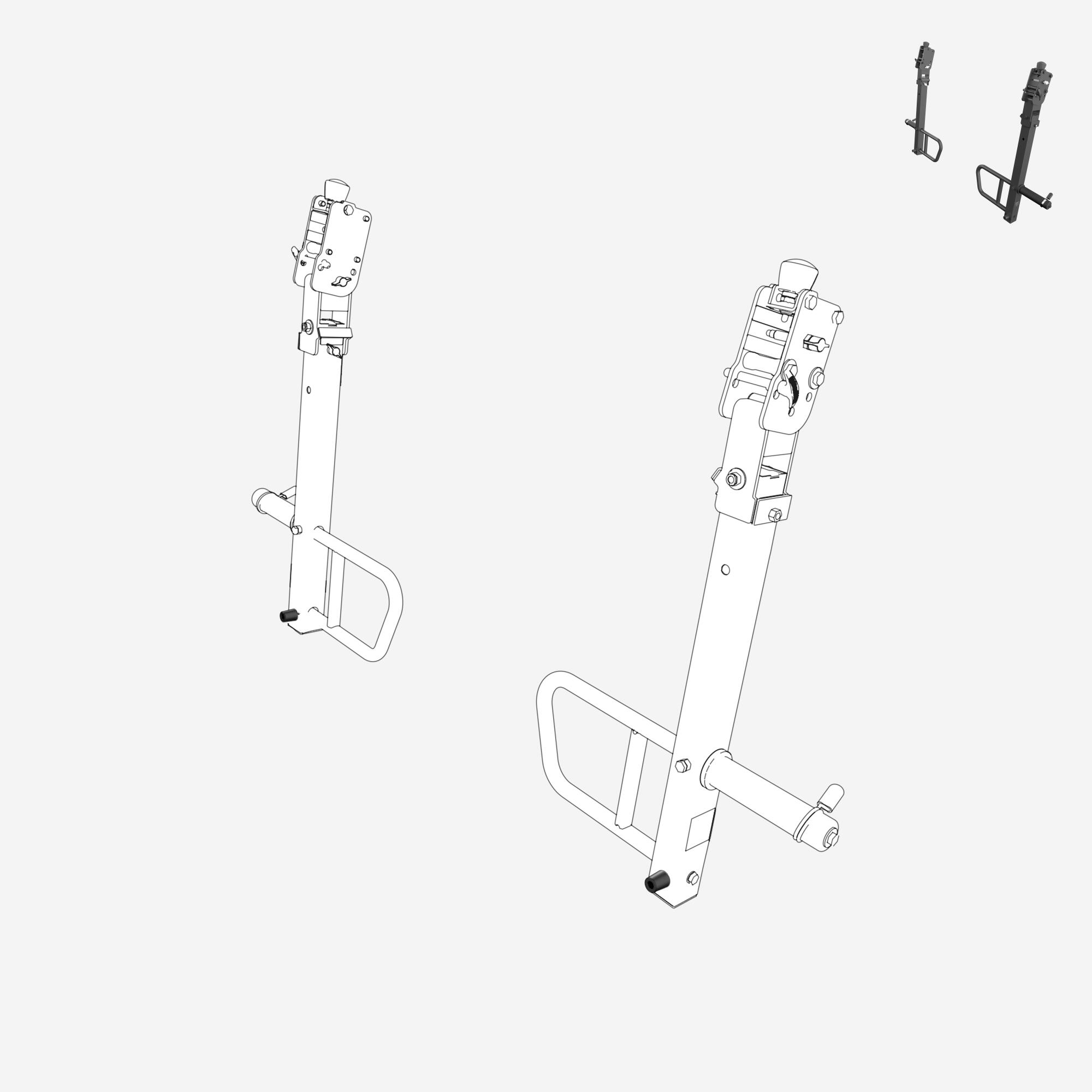 Tampon de butée, pièce détachée jammer arms pour rack musculation 5/7