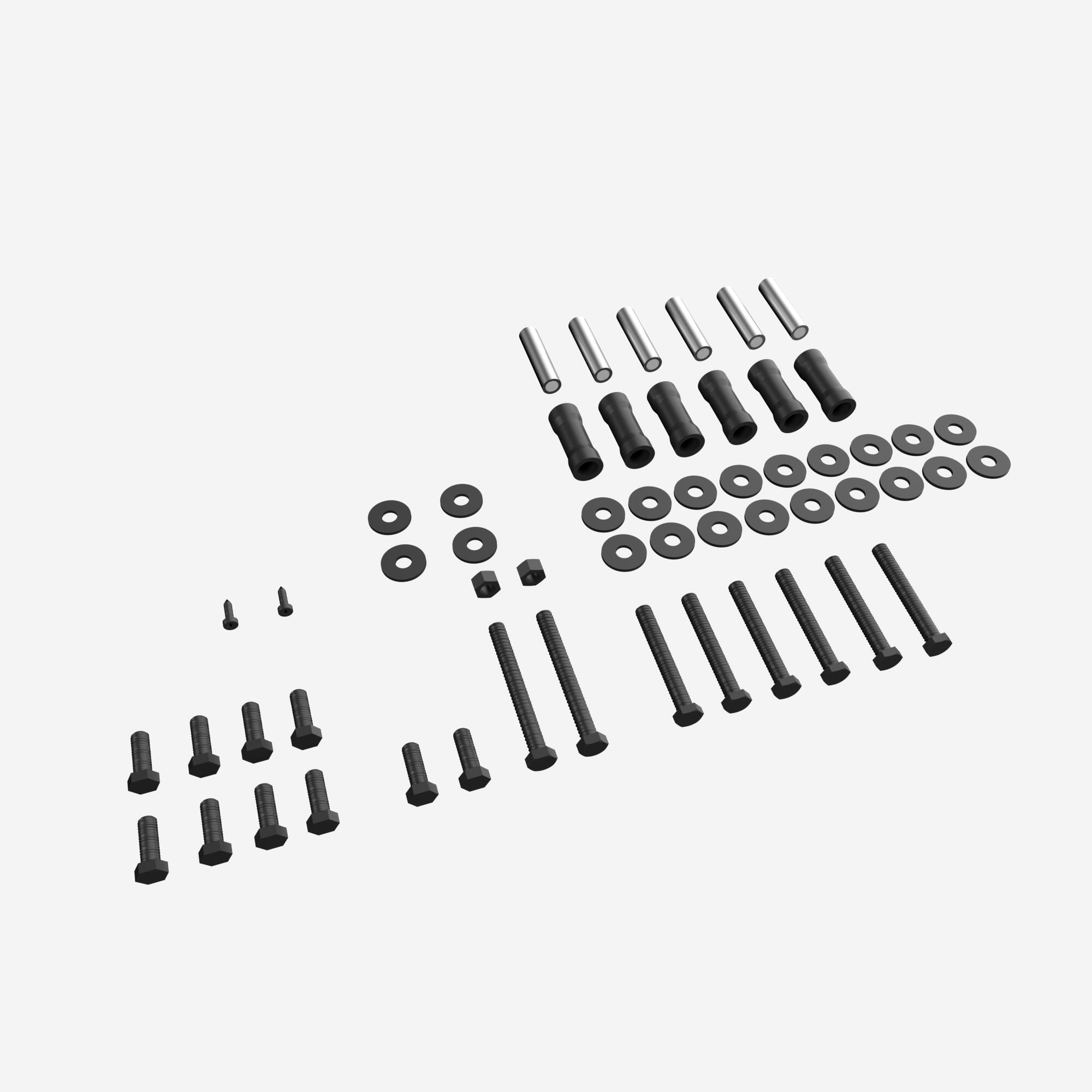 Kit visserie & entretoises, pièce détachée jammer arms pour rack musculation