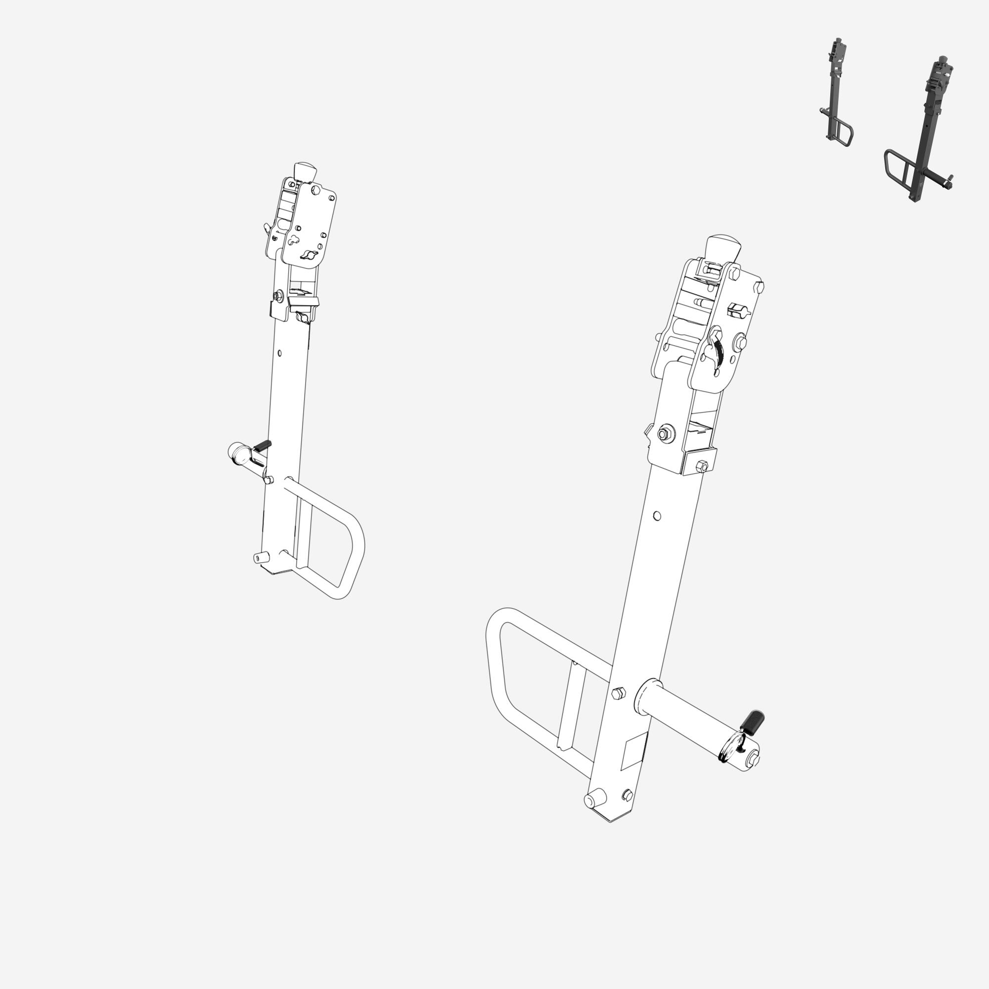 Stop disque 50 mm *2, pièce détachée jammer arms pour rack musculation 4/6