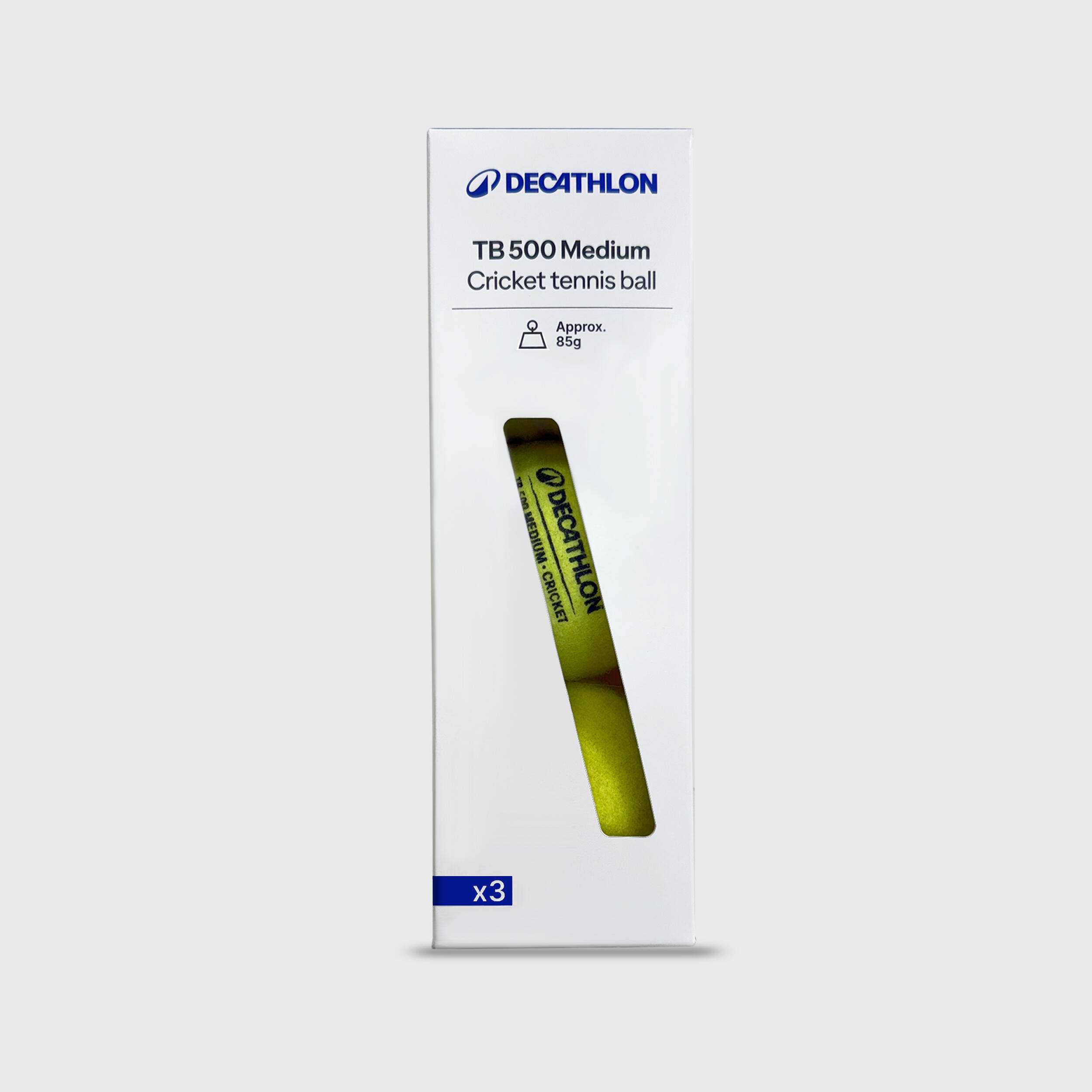 CRICKET TENNIS BALL TB MEDIUM - 3 PCS -  1