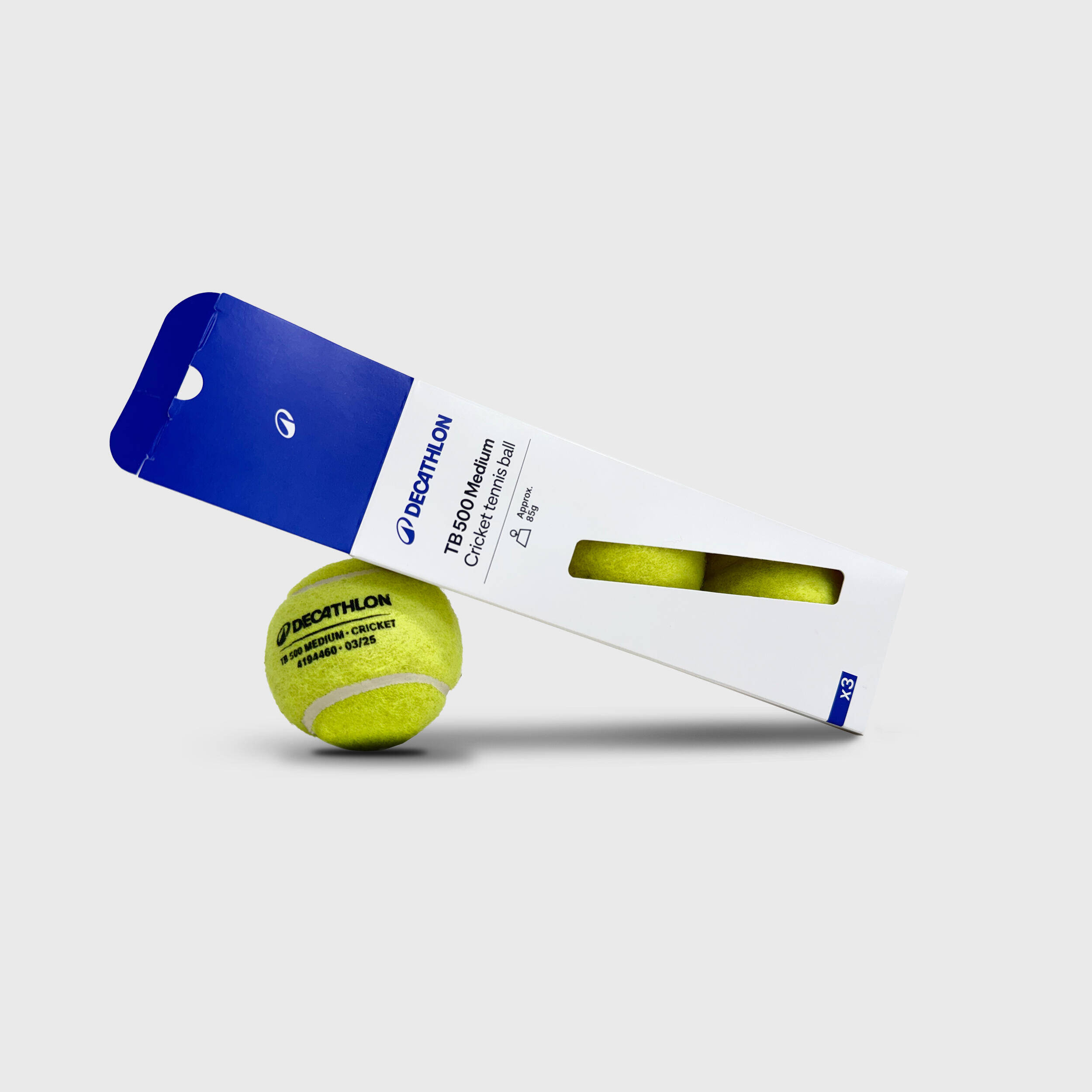 CRICKET TENNIS BALL TB MEDIUM - 3 PCS -  2