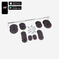 Weight Training Dumbbells and Bars Set 93 kg