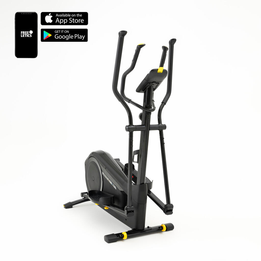 Vélo elliptique EL540 Noir auto-alimenté et connecté, E-Connected et Kinomap