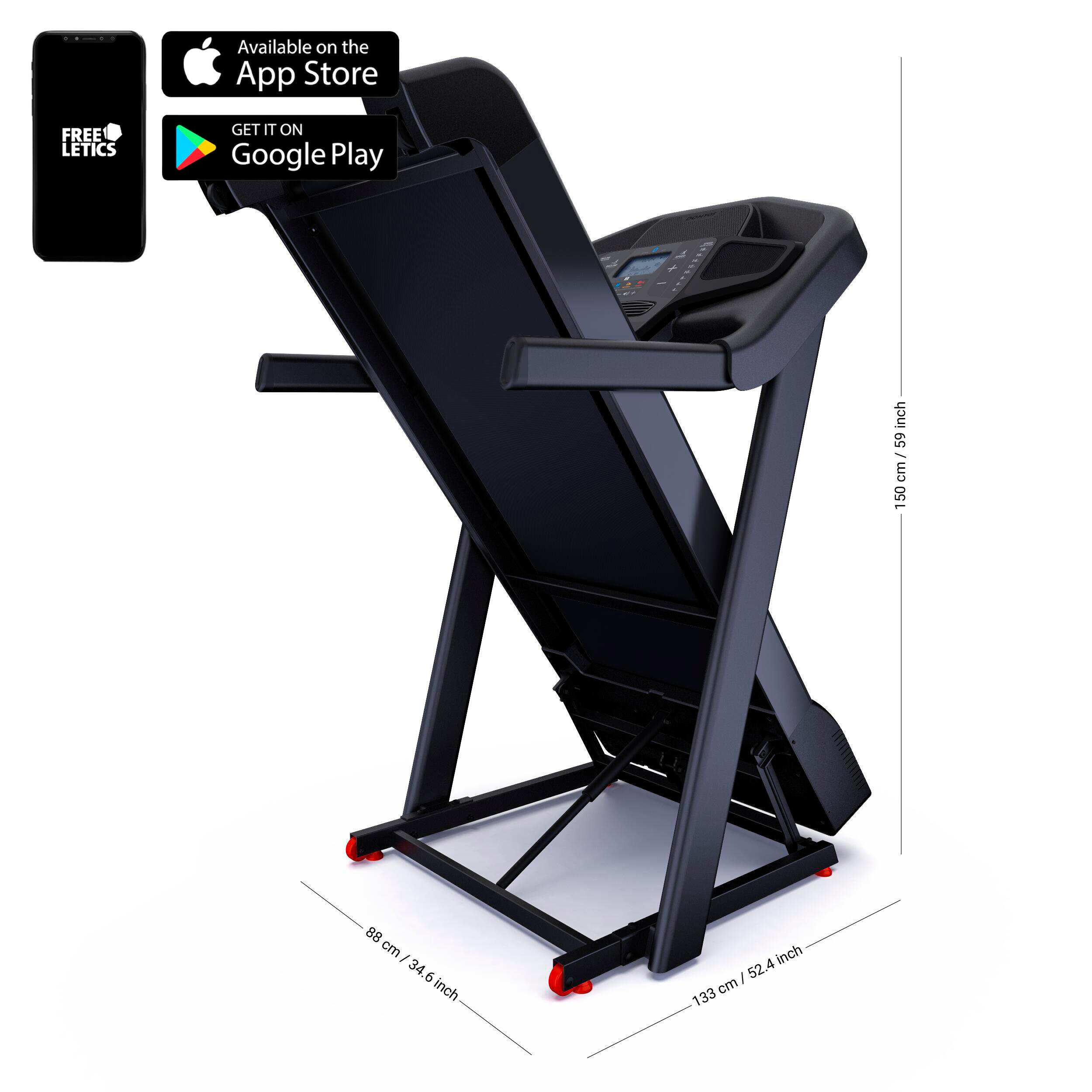 Second Hand - Tapis roulant T 900D connesso 18 km/h 50x143cm - ECCELLENTE 2/6