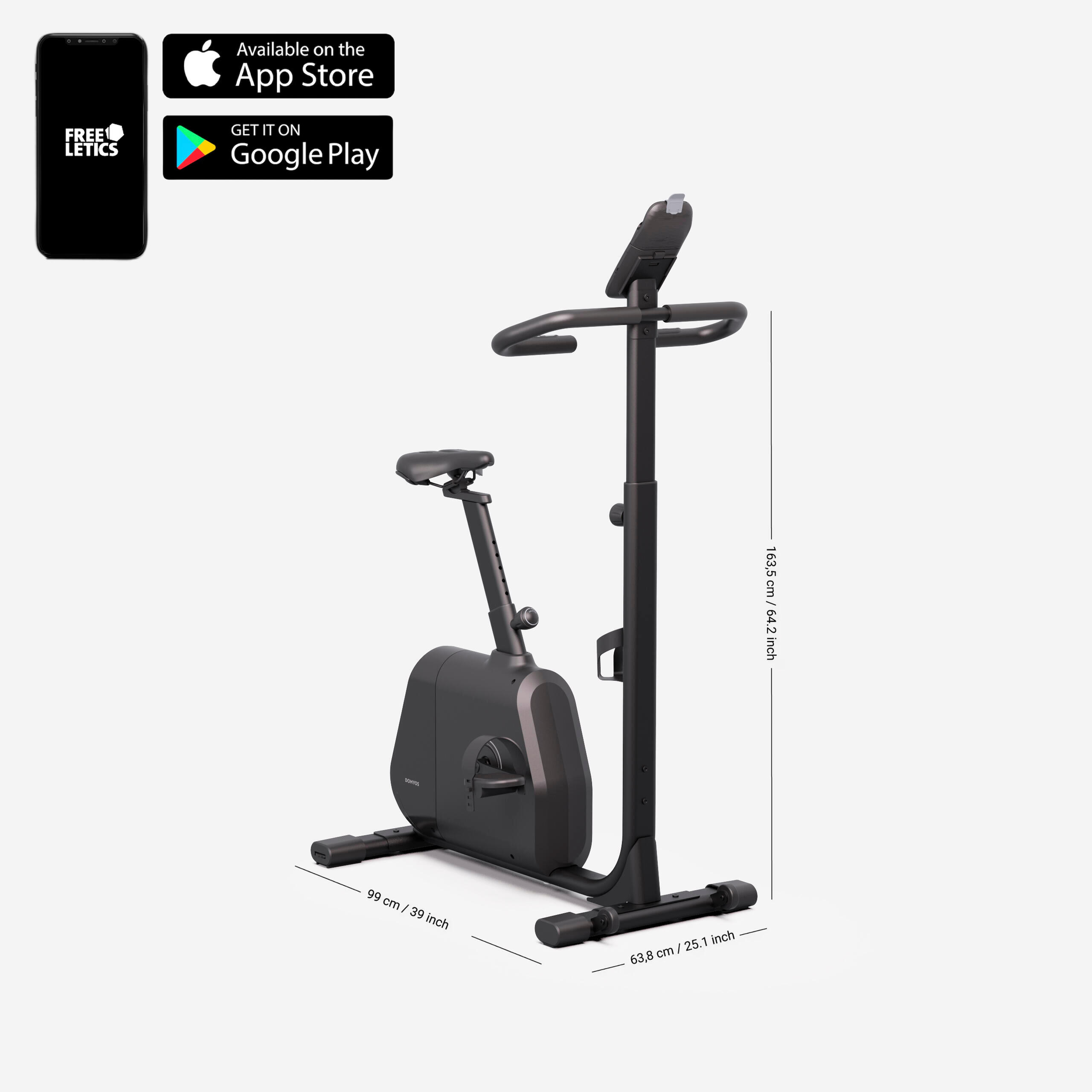 DOMYOS Samonapájací stacionárny bicykel EB 520 B s pripojením bez · záber 7