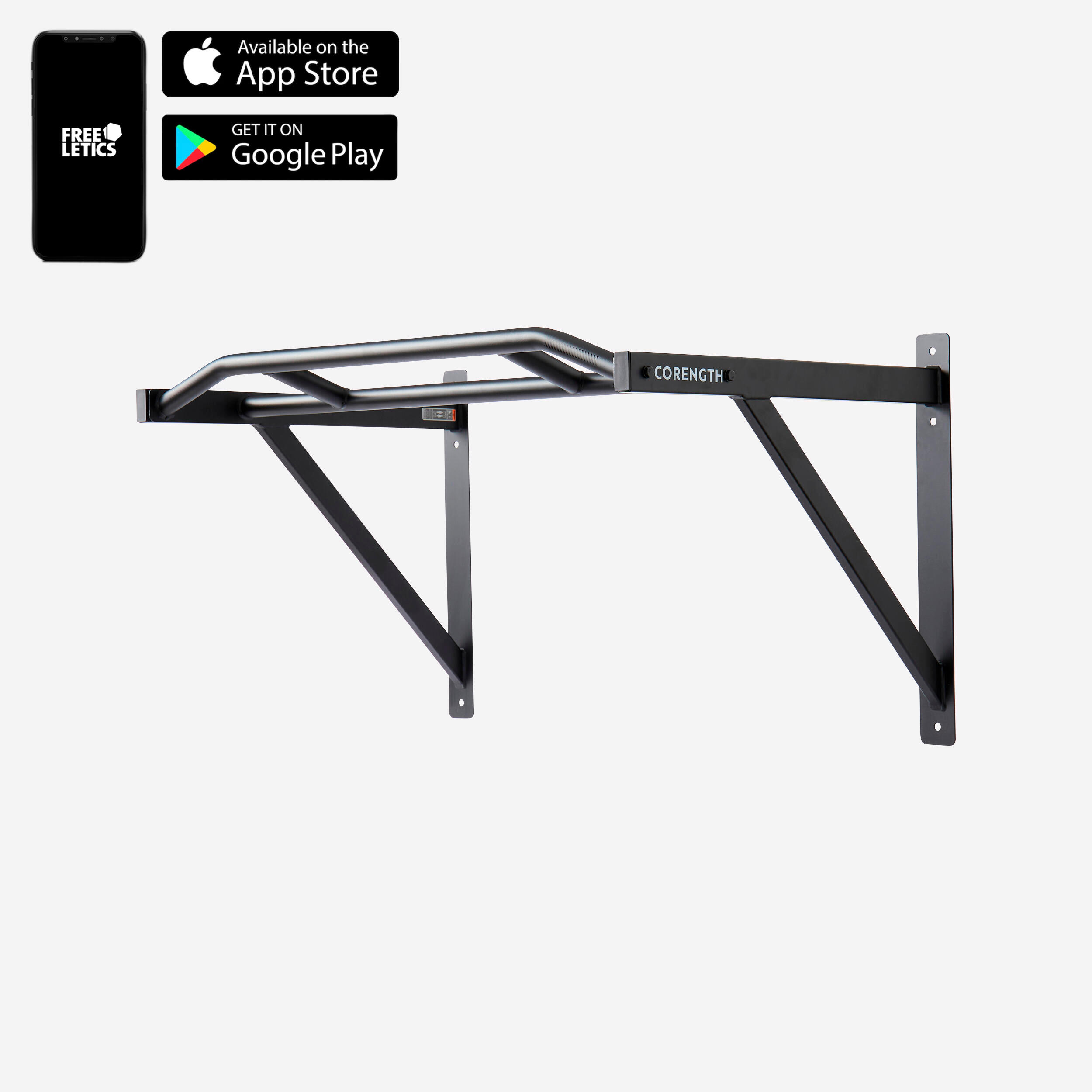 Indoor and Outdoor Wall-Mounted Pull-Up Bar 2/5
