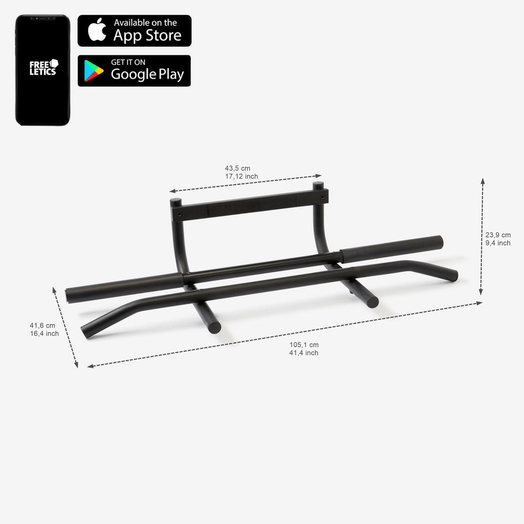 Barre de traction sur porte de musculation