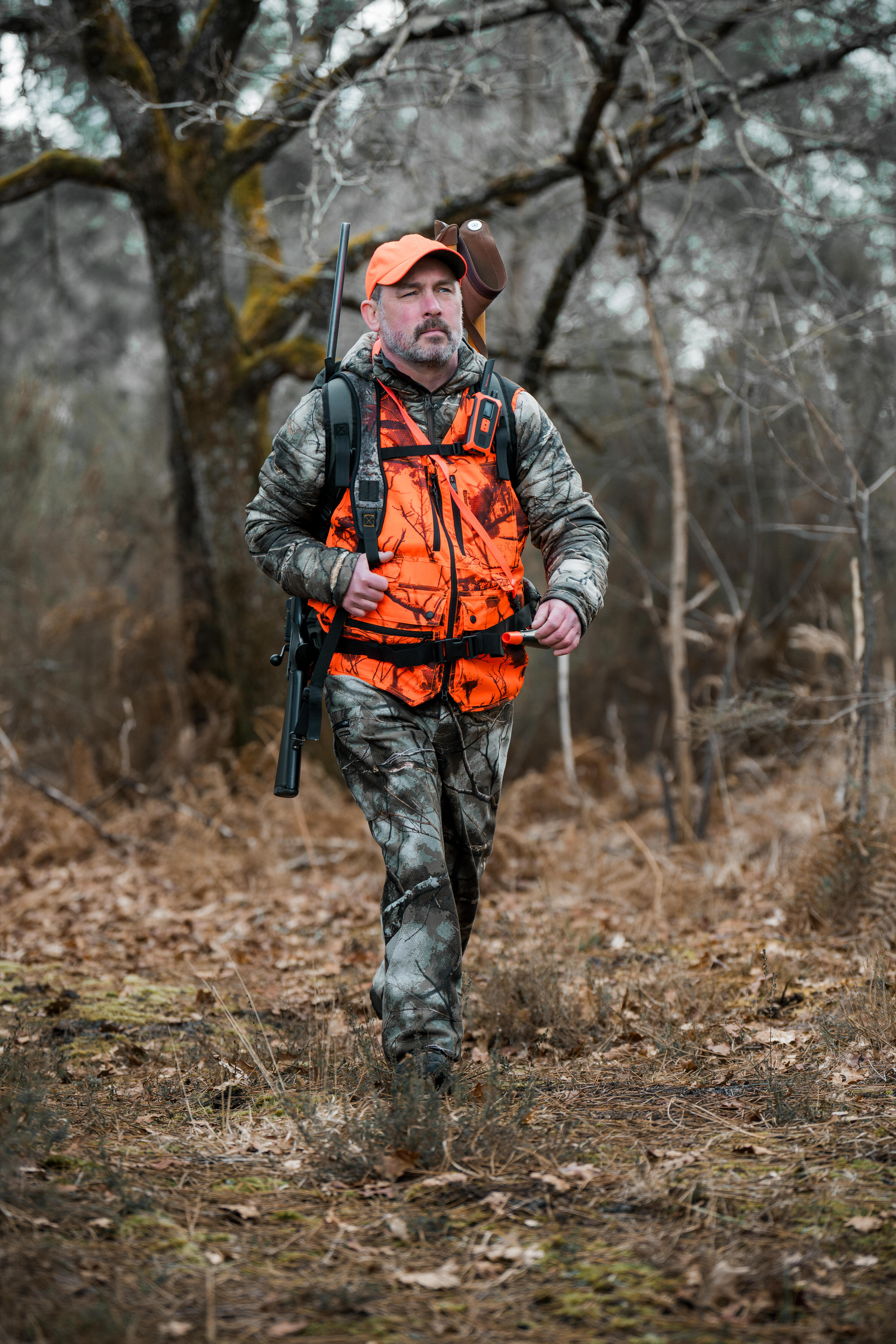 Jagdweste Camo Neon mit 12 Taschen 500 Treemetic 15/18
