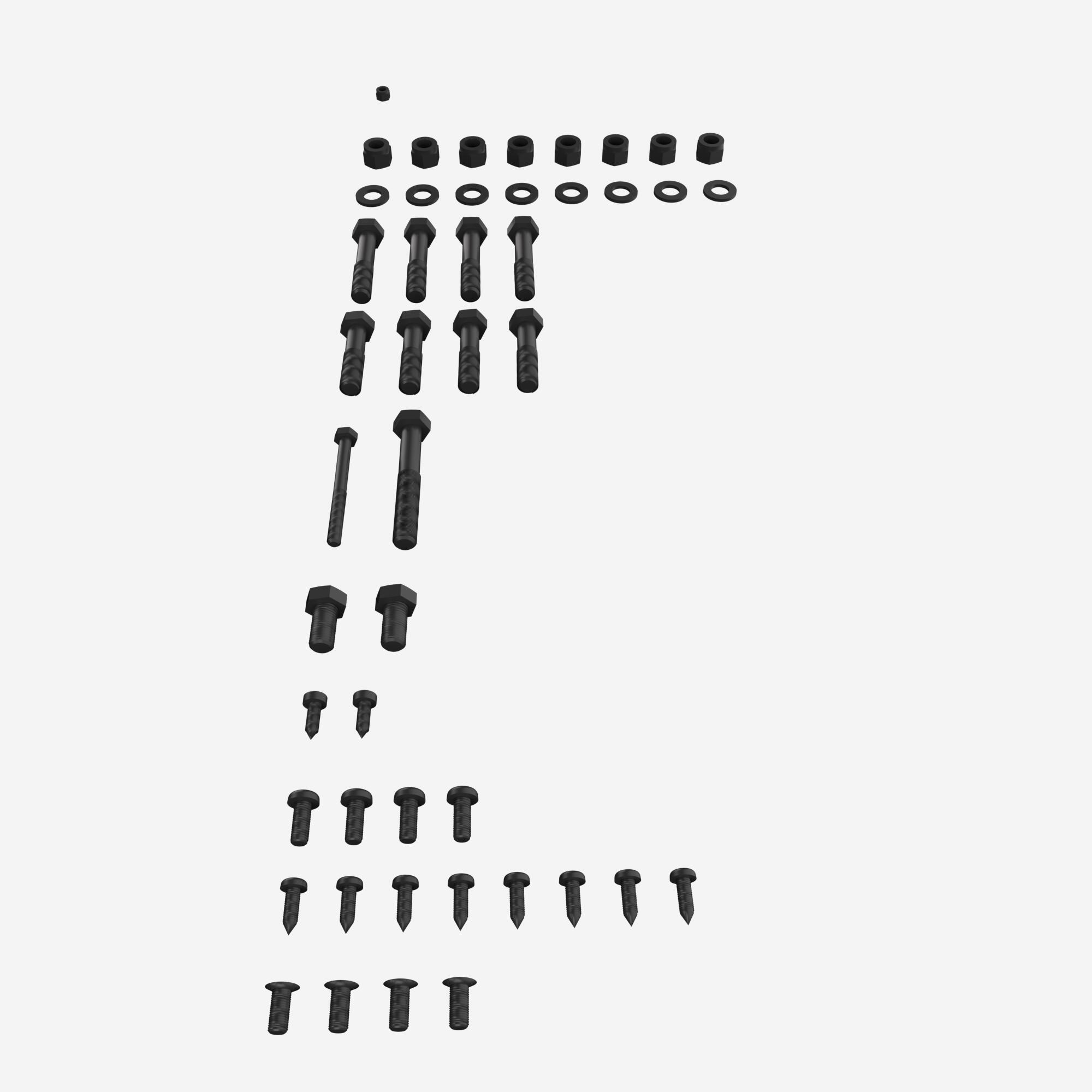 Kit visserie, pièce détachée banc, bench press 80 kg