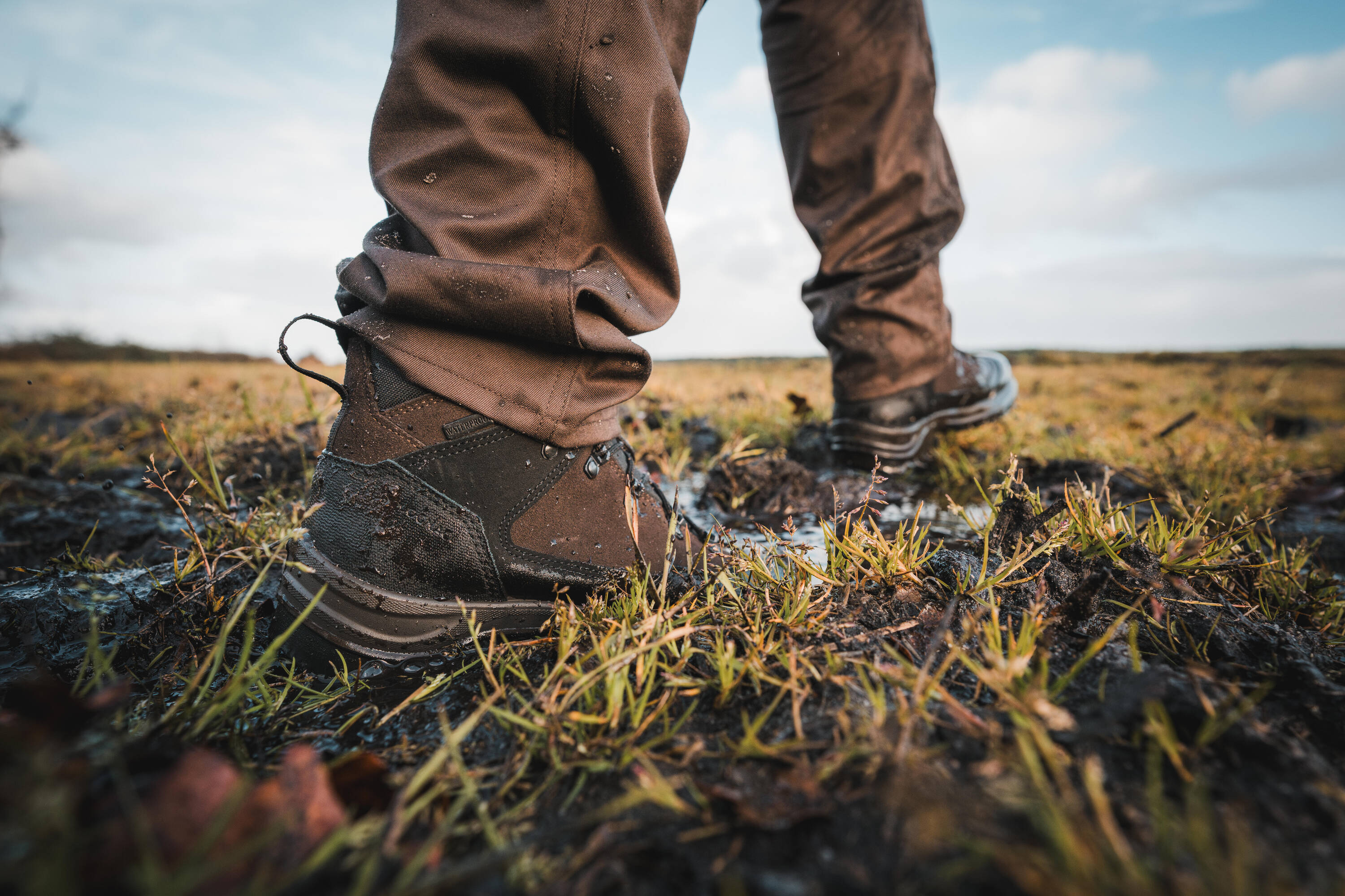 Men’s Waterproof Durable Hunting Boots Crosshunt 120 Resist Brown -  3