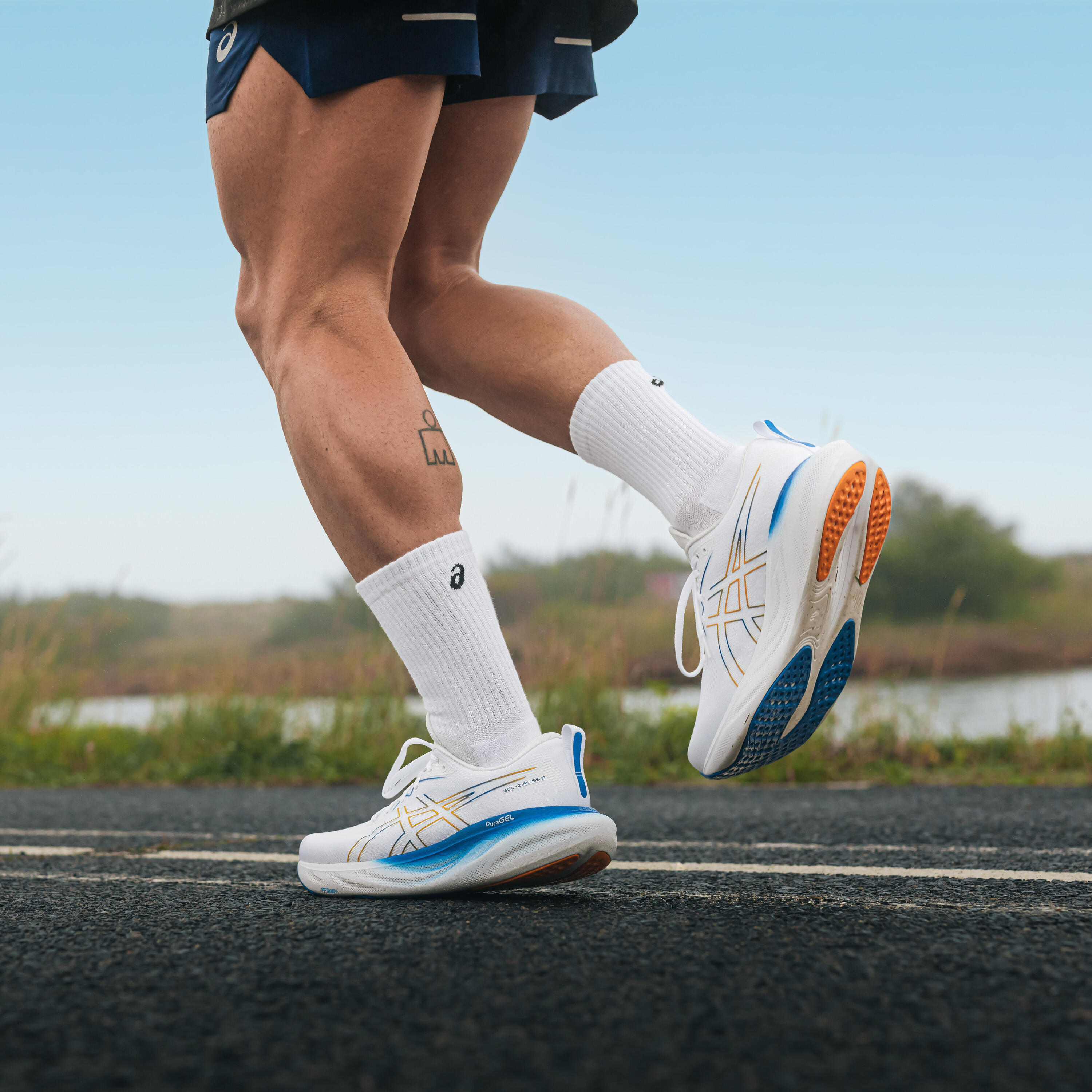 Scarpe running uomo Asics GEL ZIRUSS bianche ASICS Decathlon