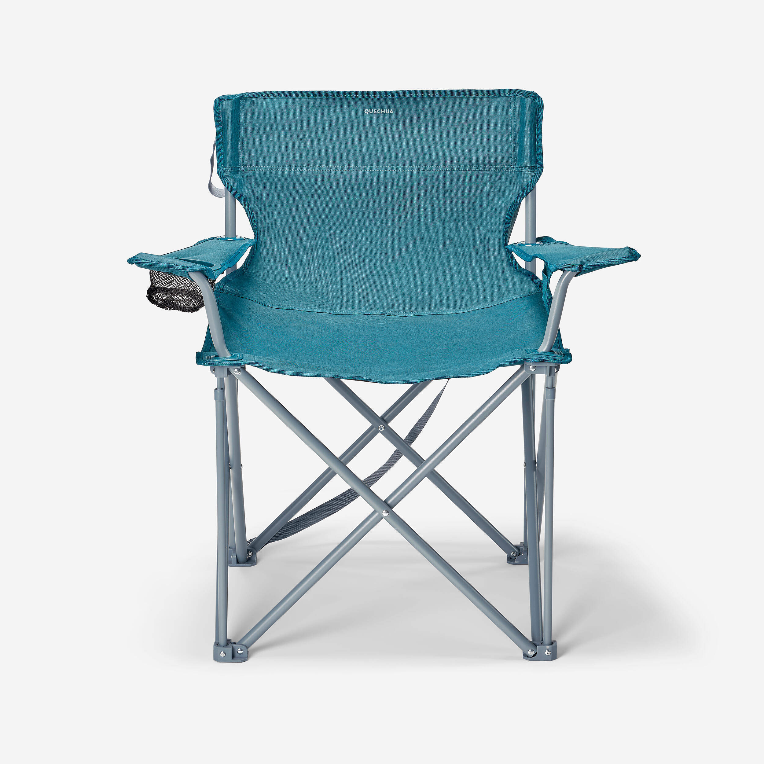 Camping Chair XXL Foldable with Armrest up to 150 Kg - Teal Blue -  1