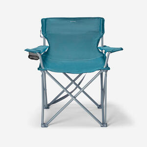 Silla ultra ancha de camping con reposabrazos, plegable y cómoda