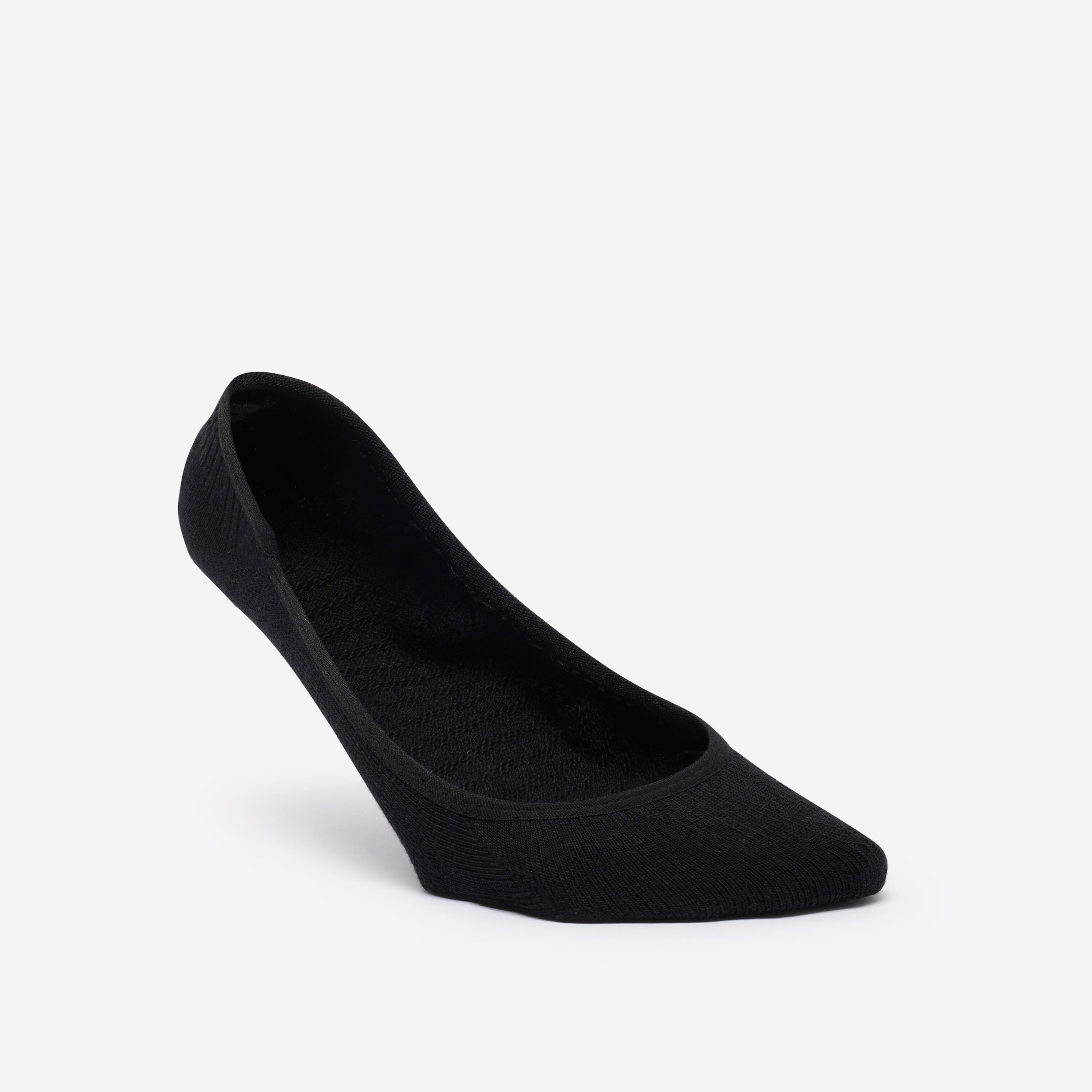 DECATHLON Ballerina socks 2-pack, black
