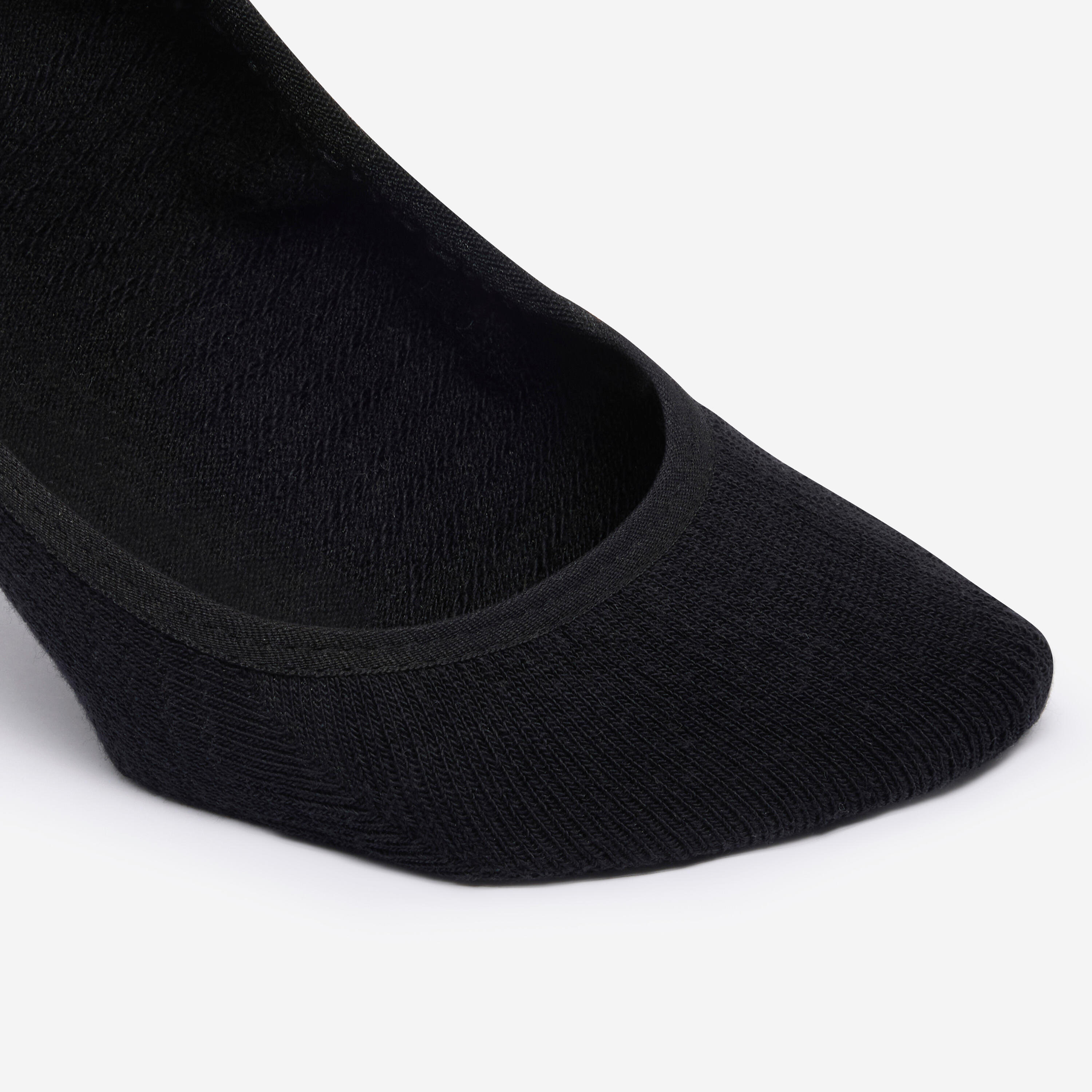 Meias invisíveis conjunto de 2, preto 2/4