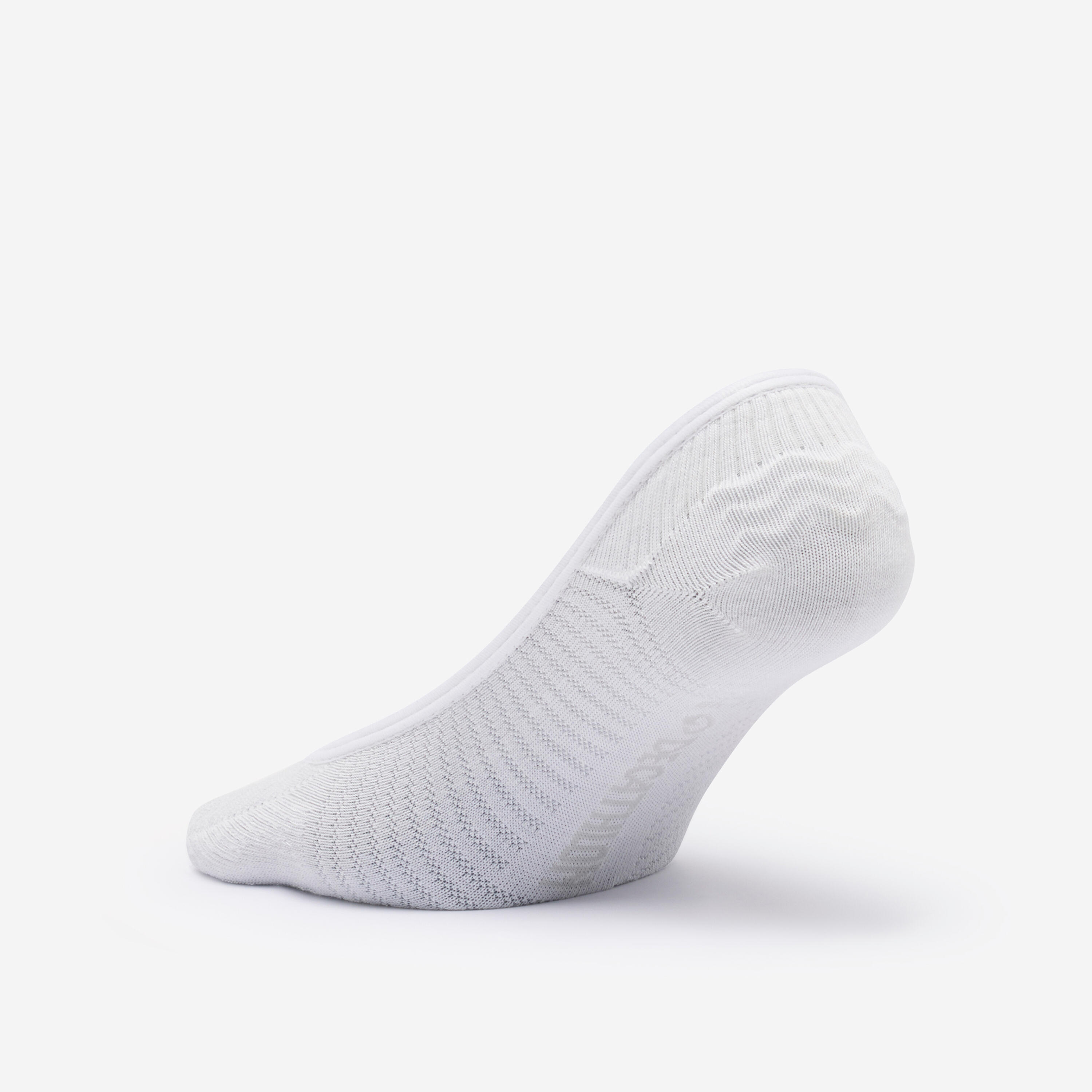 Meias invisíveis conjunto de 2, branco 4/4