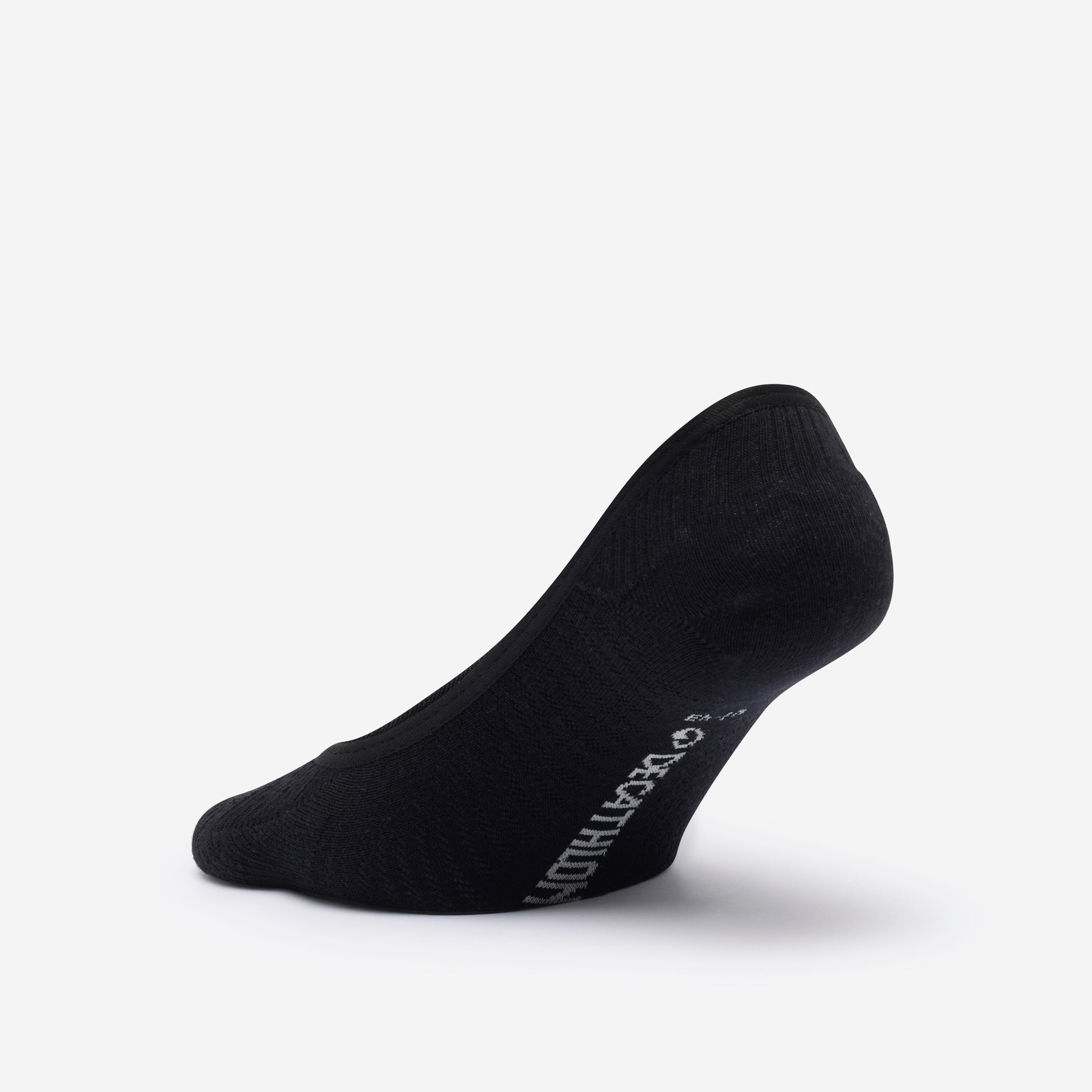 Meias invisíveis conjunto de 2, preto 4/4