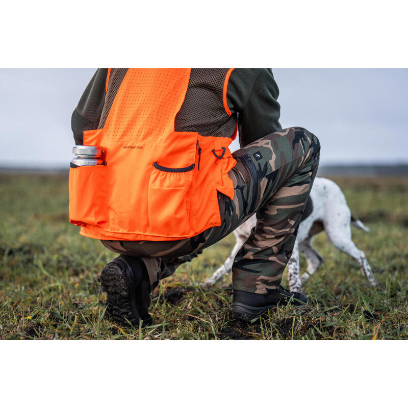 Gilet chasse respirant homme 520 orange fluo