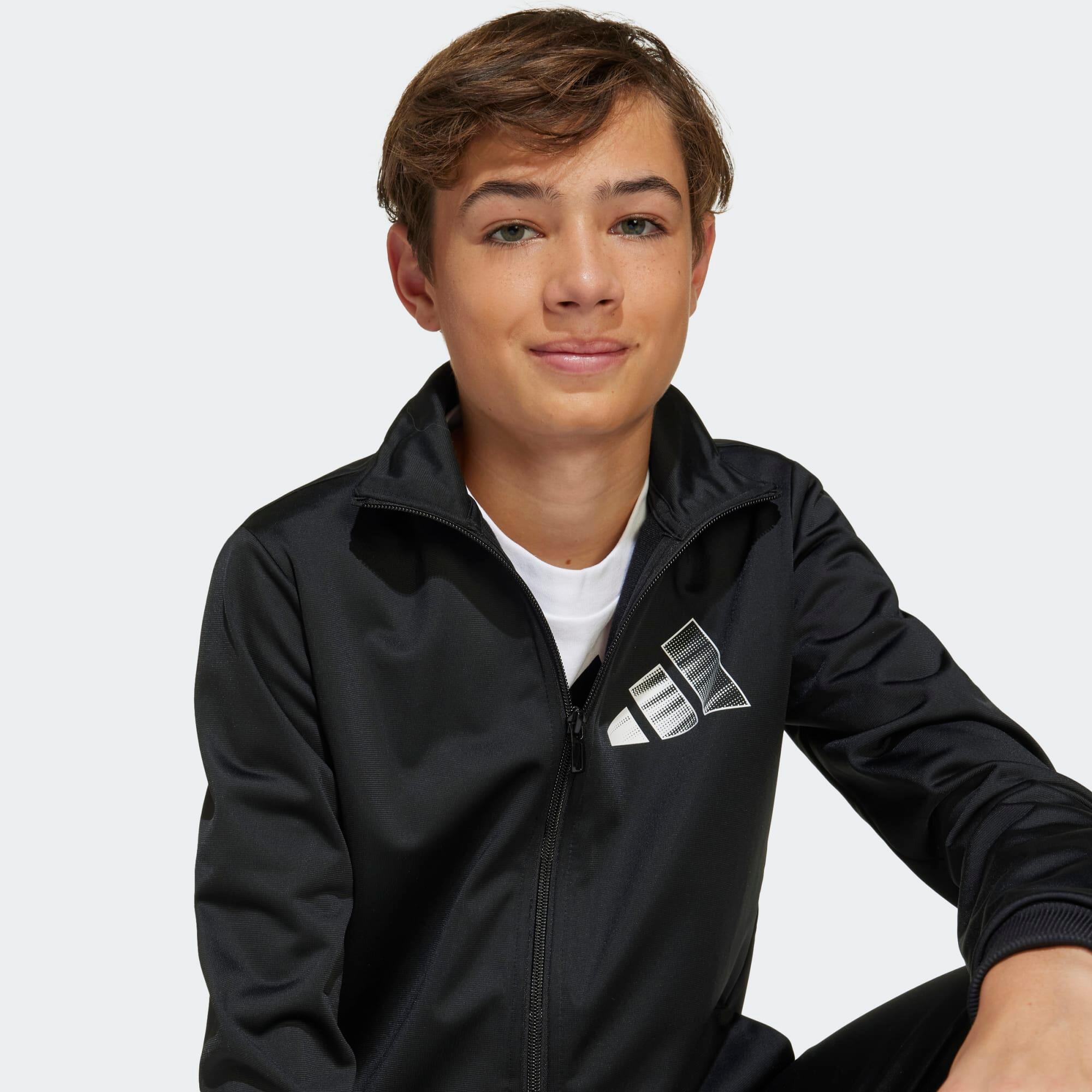 Tuta ADIDAS bambino ginnastica poliestere nera 5/7