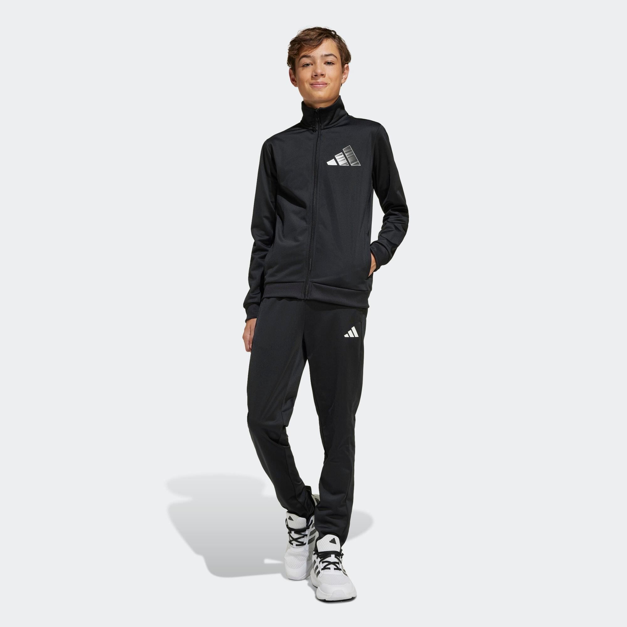 ADIDAS Tuta ADIDAS bambino ginnastica poliestere nera