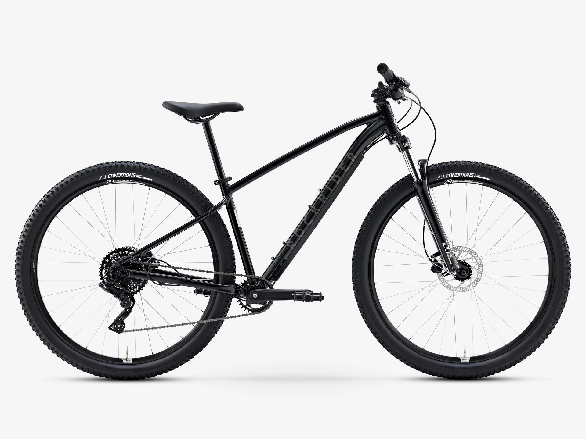 Bicicleta de montaña 29" aluminio Rockrider Explore 540 Azul Negro
