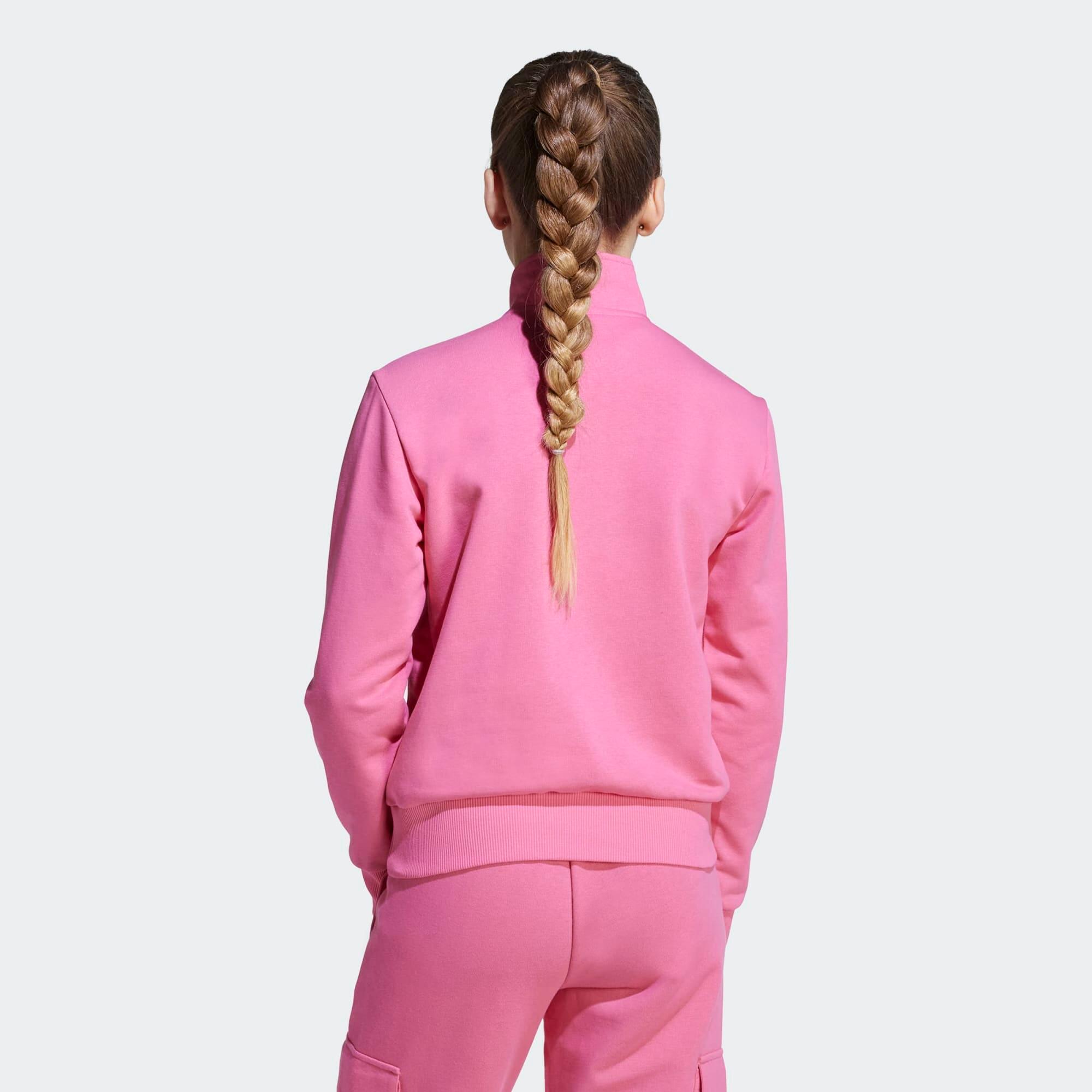 Felpa ADIDAS bambino ginnastica con zip pesante rosa 3/7