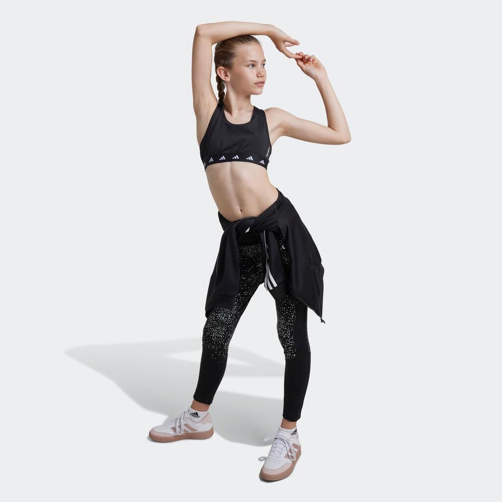 Otroški športni nedček Sportsbra Techfit Power React - črn